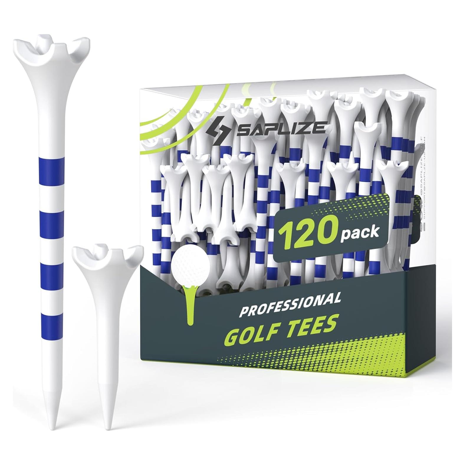 Tees de Golf SAPLIZE 120 Piezas 38mm y 83mm Plástico