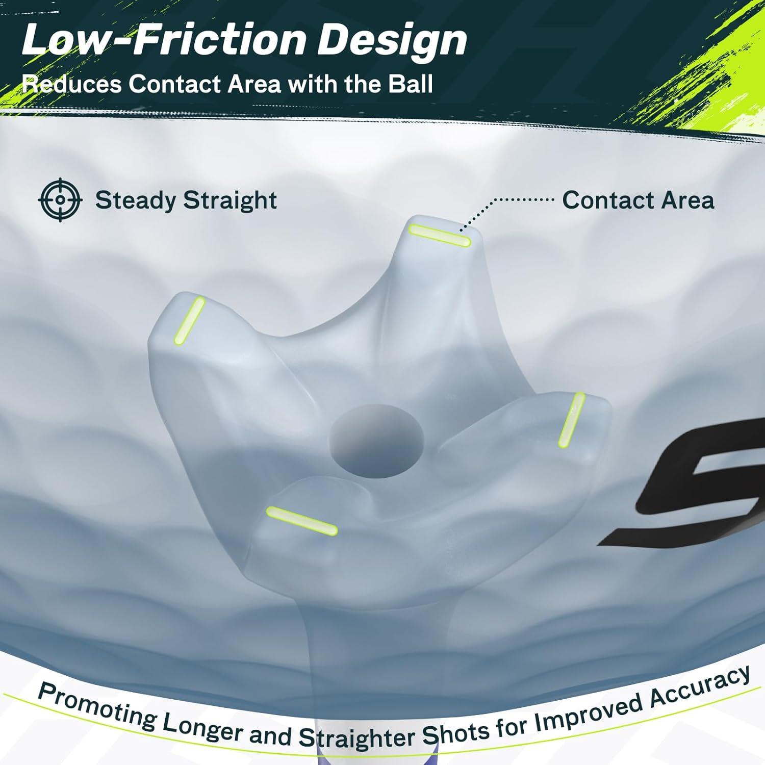 Tees de Golf SAPLIZE 120 Piezas 38mm y 83mm Plástico