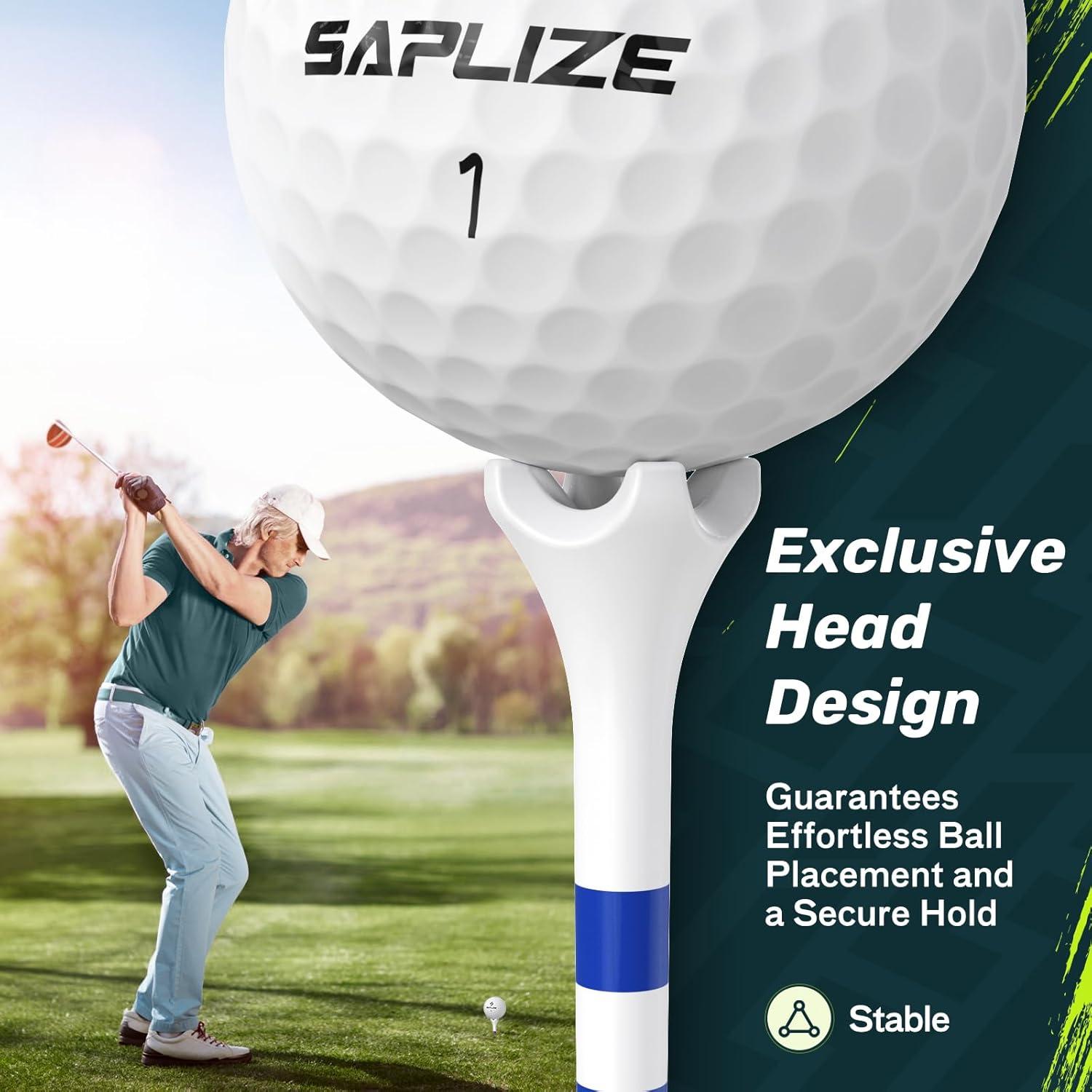 Tees de Golf SAPLIZE 120 Piezas 38mm y 83mm Plástico