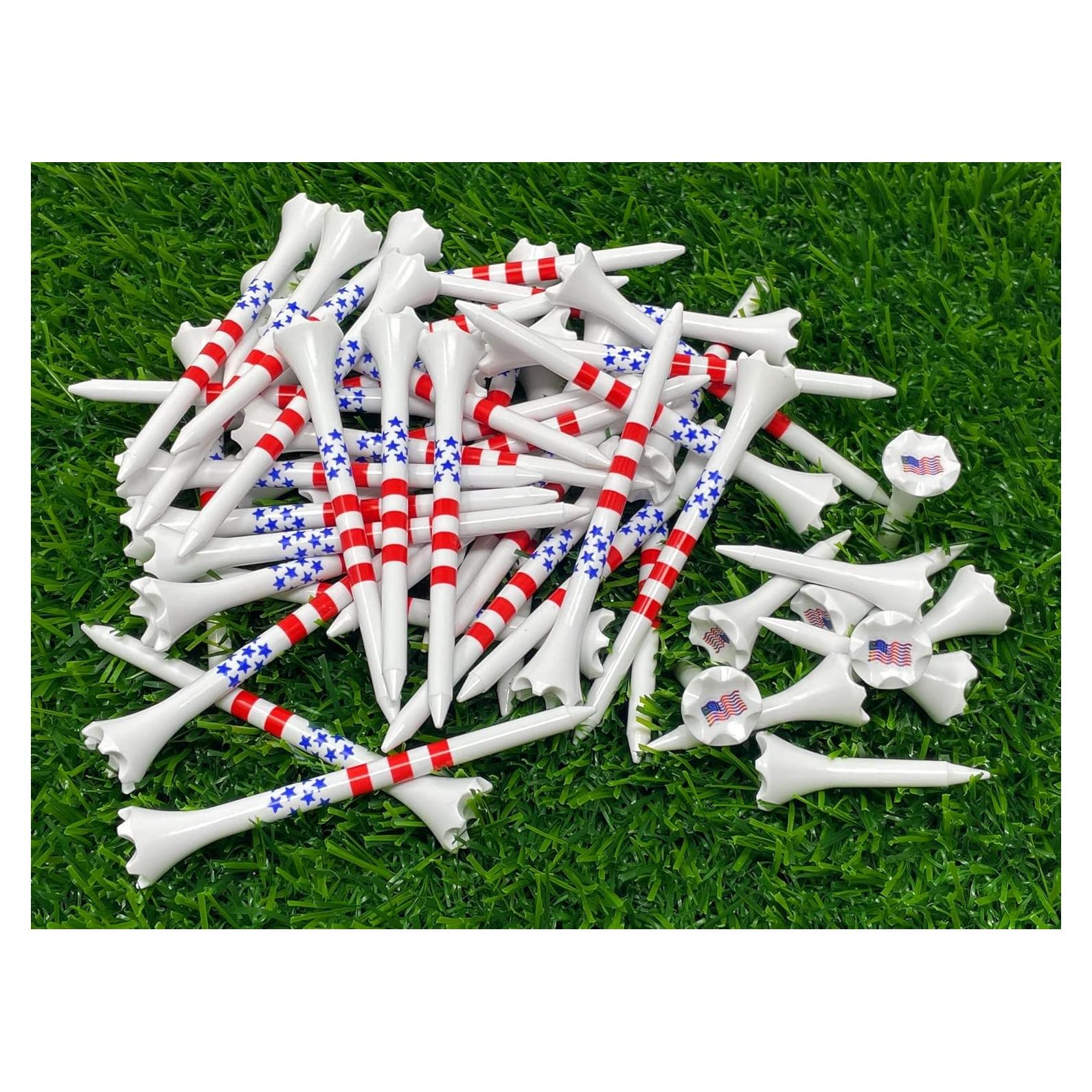 Paquete de 50 Tees de Golf Plástico NorthPointe 3.25" y 1.5"