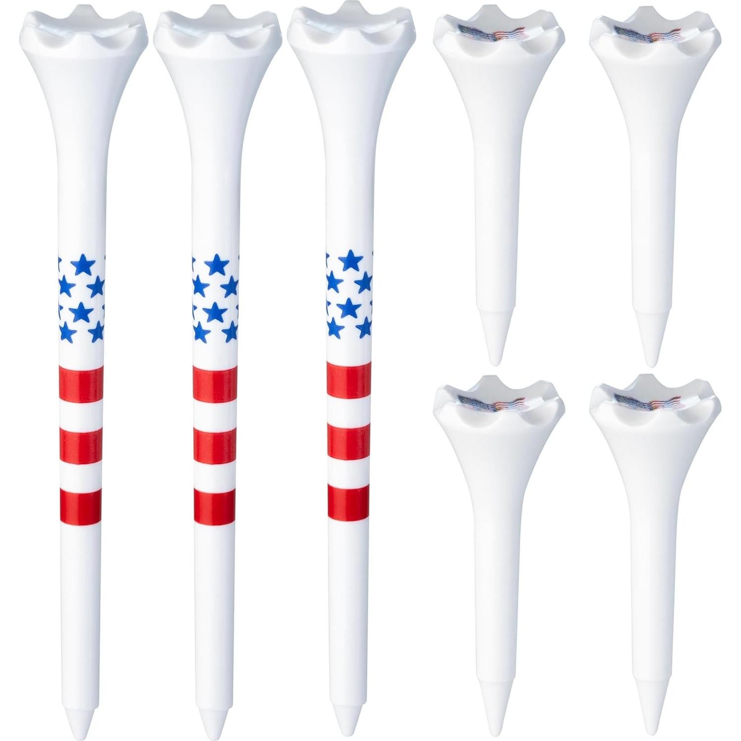 Paquete de 50 Tees de Golf Plástico NorthPointe 3.25" y 1.5"