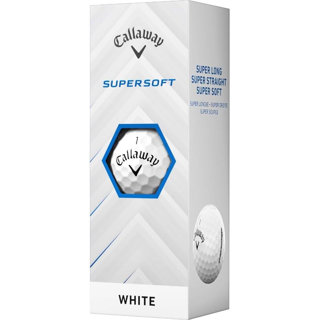 Bolas de Golf Callaway Supersoft 2025 - 12 Unidades