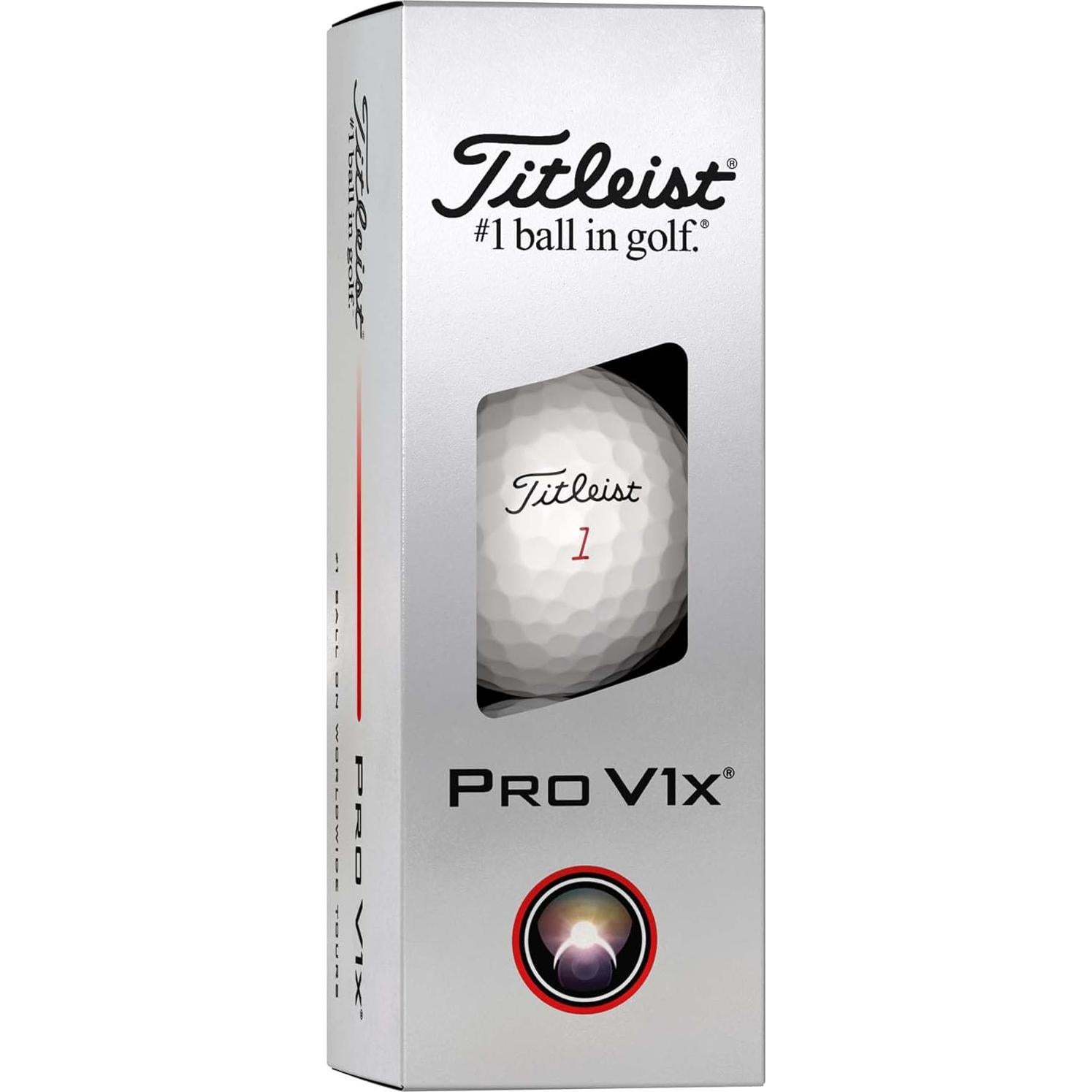 Pelotas de Golf Titleist Pro V1x - 12 Unidades - Blanco