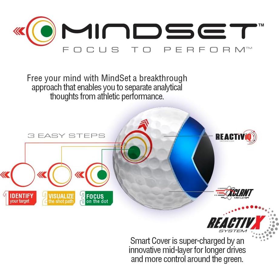 Bolas de Golf Bridgestone Tour B RXS MindSet 12 Unidades