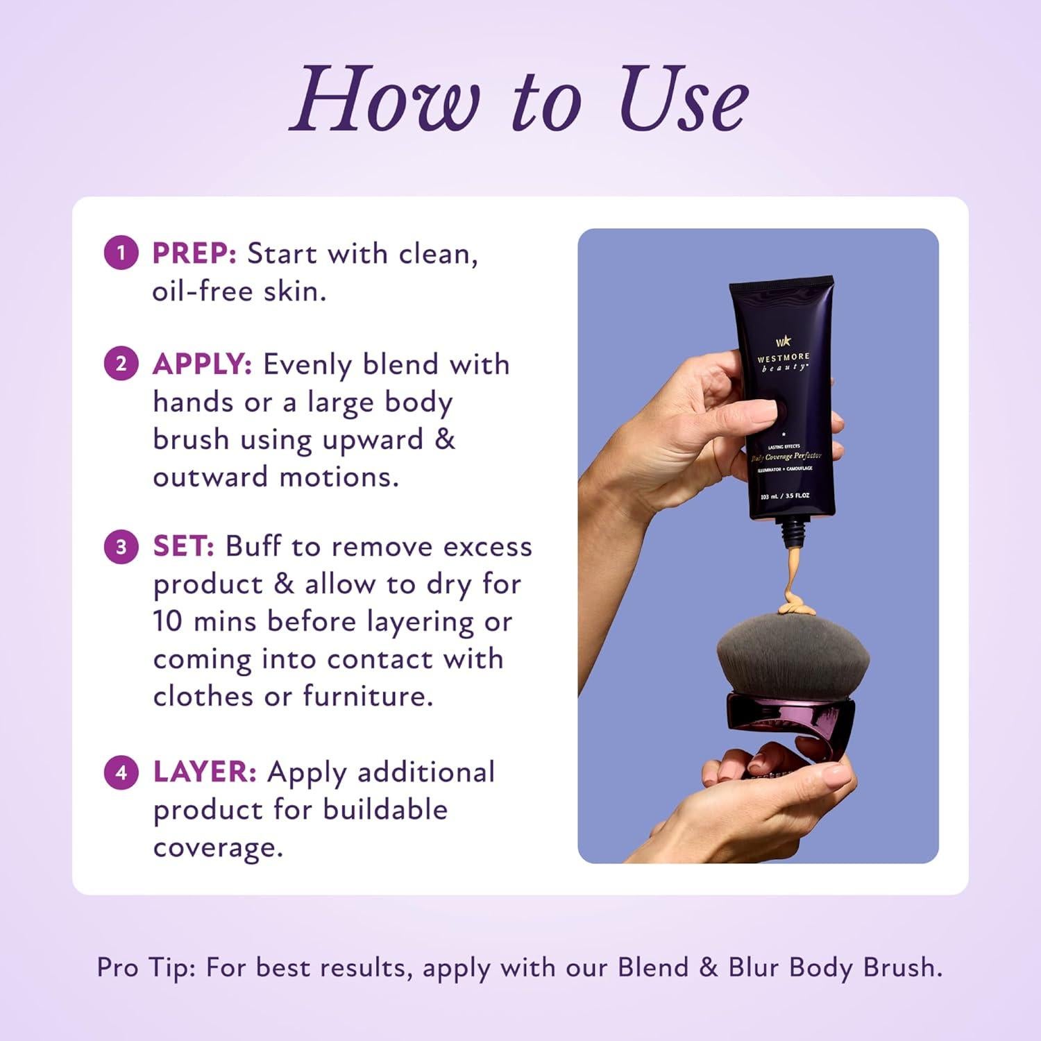 Cubre Cuerpo Perfecto Westmore Beauty 99.22 g - Maquillaje Impermeable