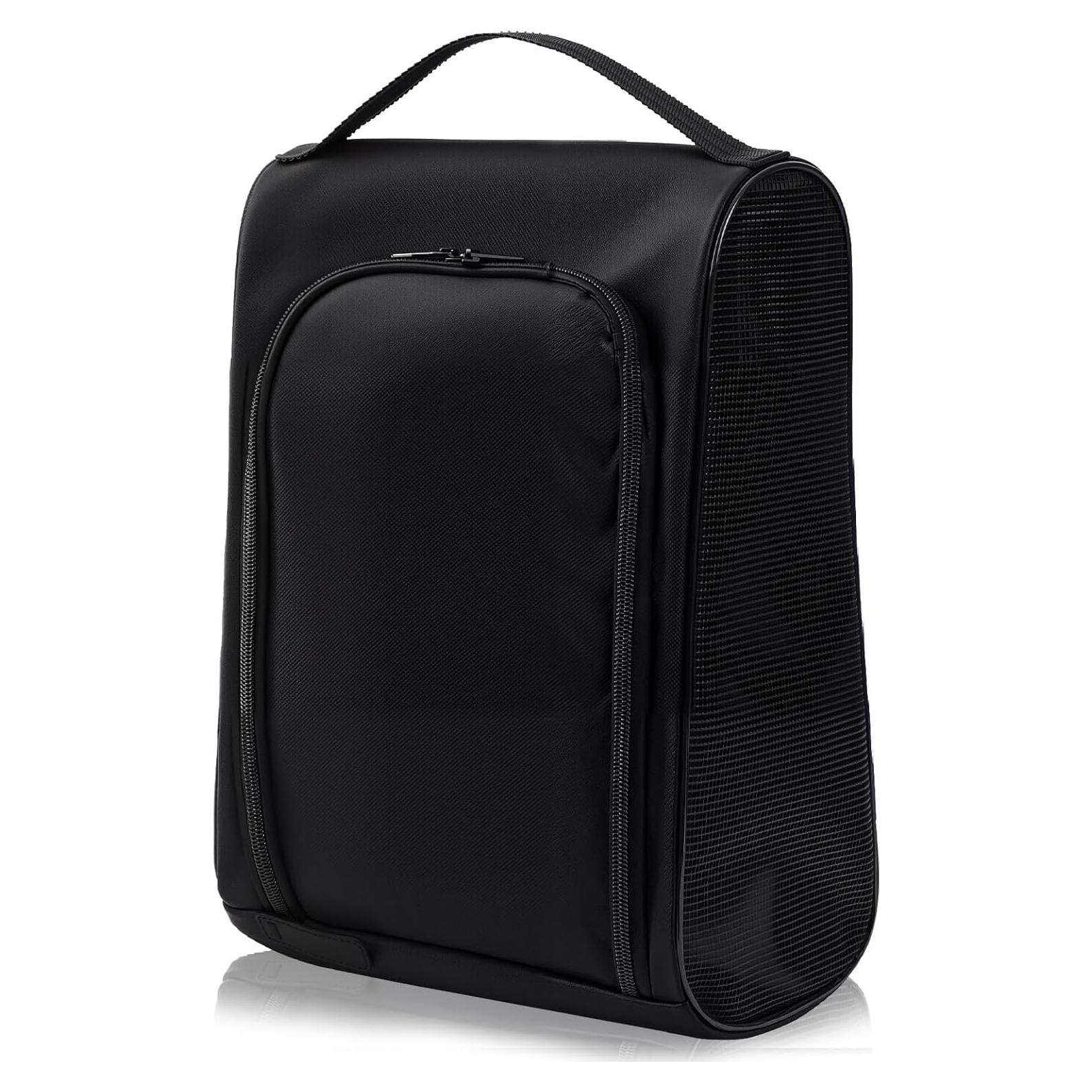 Bolsa de zapatos de golf PULULA negra 33cm para hombres y mujeres