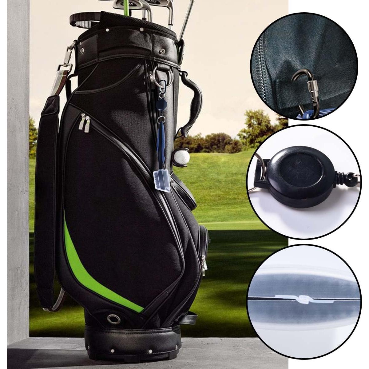 Paquete de 2 Cepillos de Limpieza para Palos de Golf OBTANIM