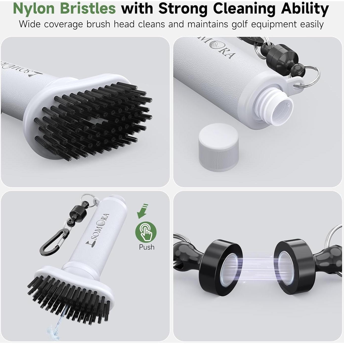 Limpiador de Palos de Golf SOMORA GCCLINR - Cepillo Portátil