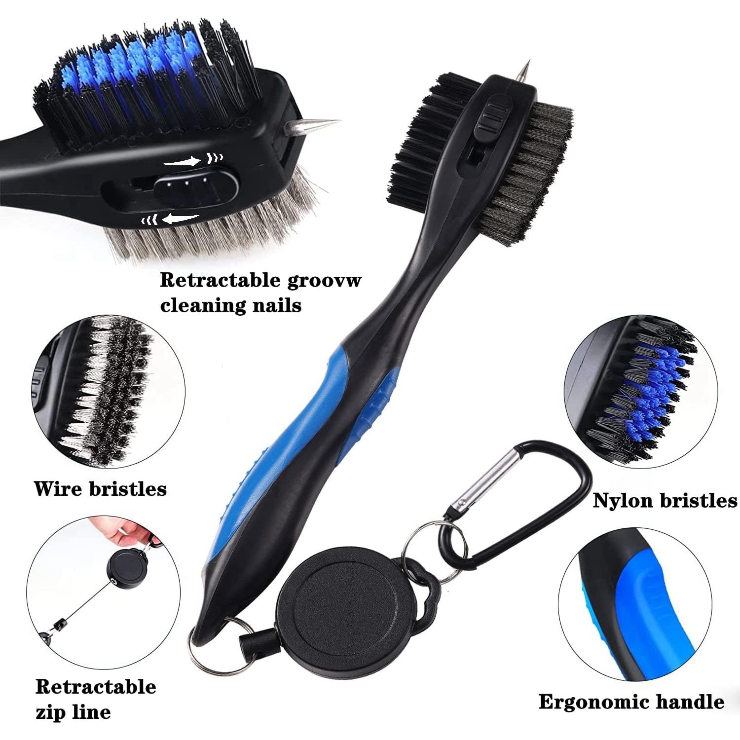 Cepillo de Golf Lesunsul con Clavos Retráctiles y Cinta 0.61m