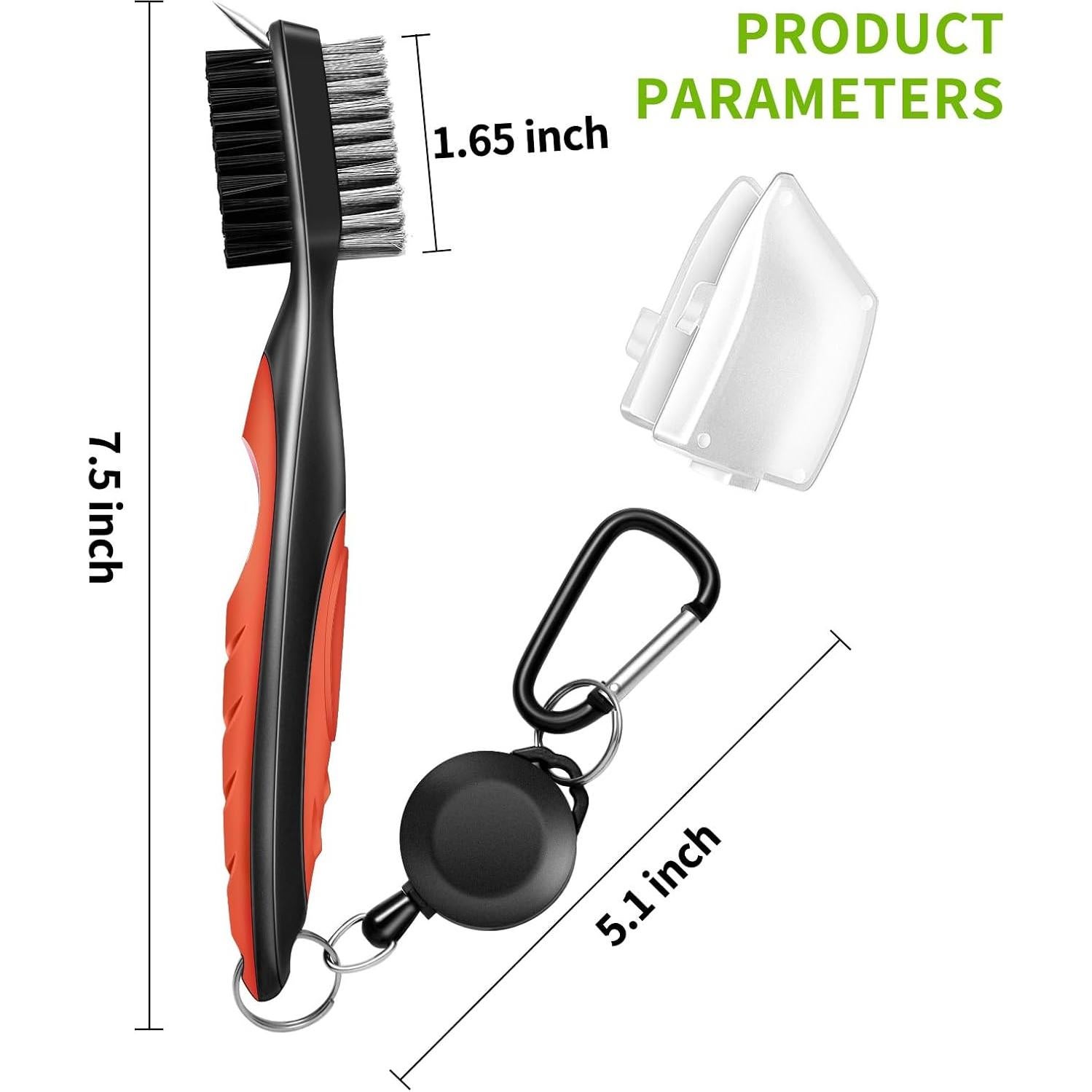 Cepillo Limpiador de Palos de Golf KUUKIKV 2 Piezas