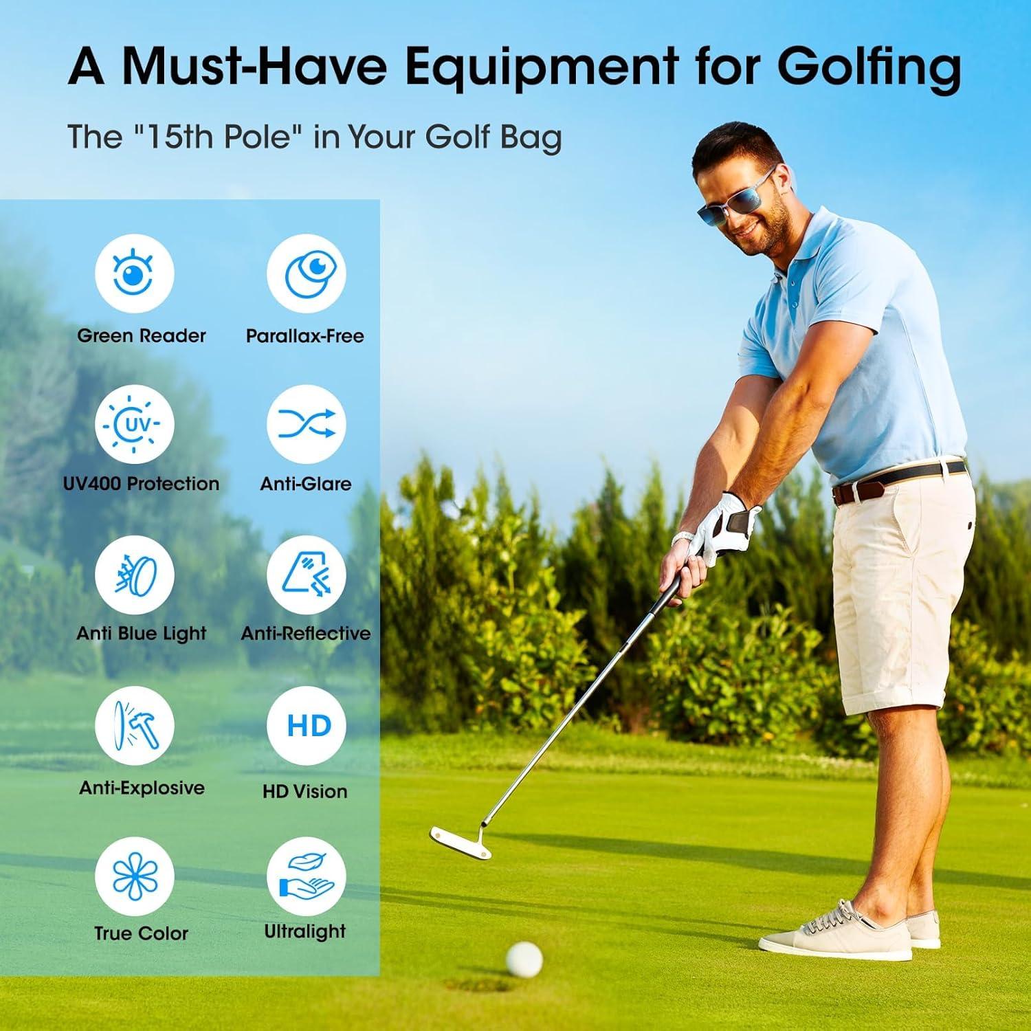 Gafas de sol polarizadas Xoxocos para golf y deportes - Lentes grises