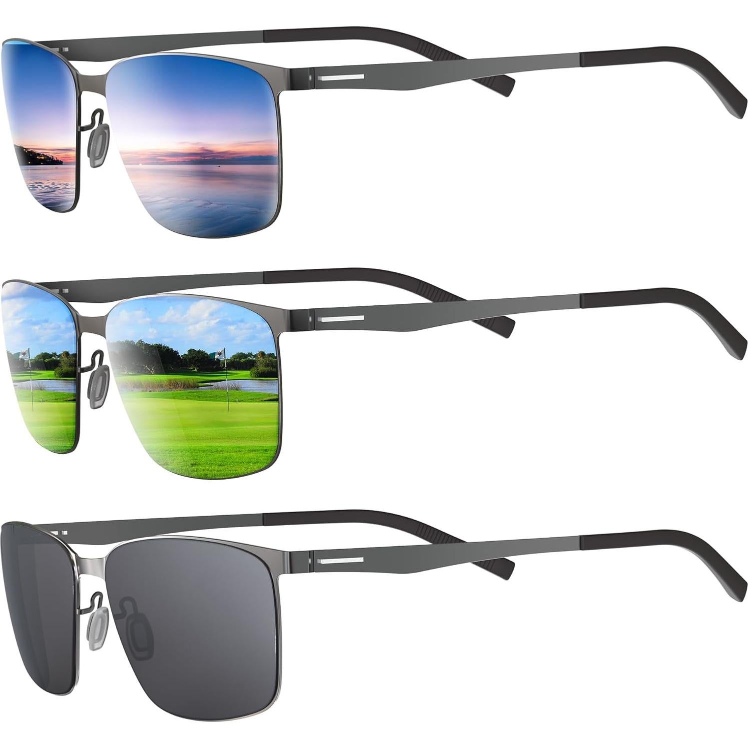 Gafas de sol polarizadas Xoxocos para golf y deportes - Lentes grises