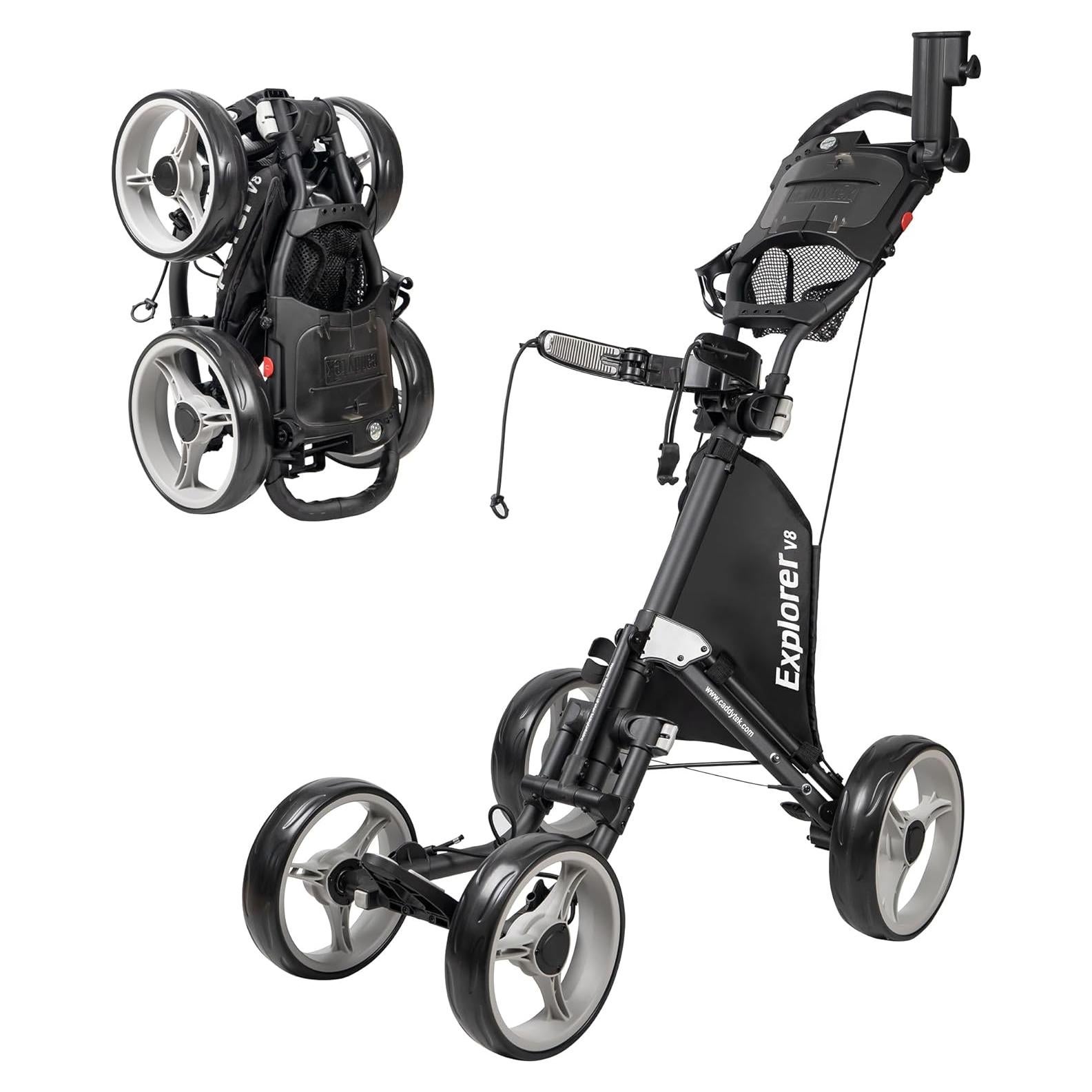 Carrito de Golf Plegable Caddytek Explorer V8 6.8 kg Gris Oscuro