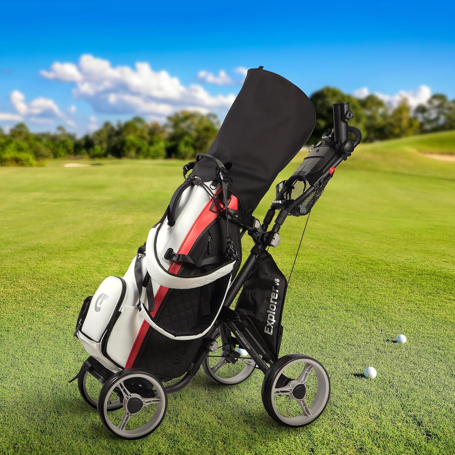 Carrito de Golf Plegable Caddytek Explorer V8 6.8 kg Gris Oscuro