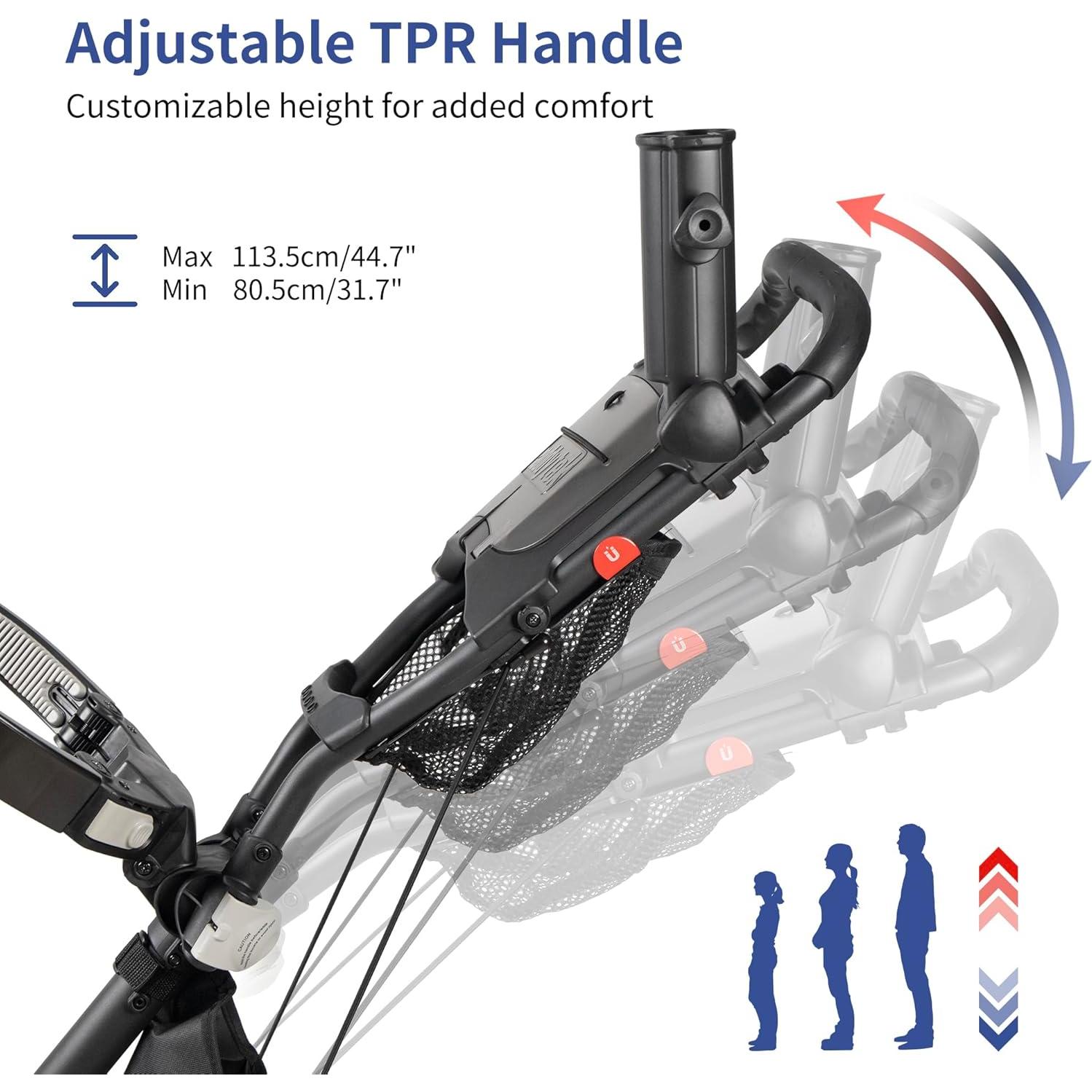 Carrito de Golf Plegable Caddytek Explorer V8 6.8 kg Gris Oscuro