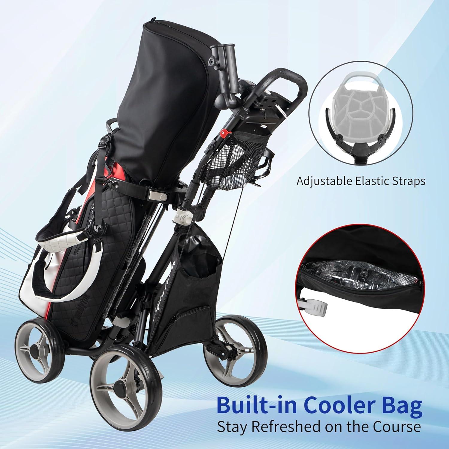 Carrito de Golf Plegable Caddytek Explorer V8 6.8 kg Gris Oscuro