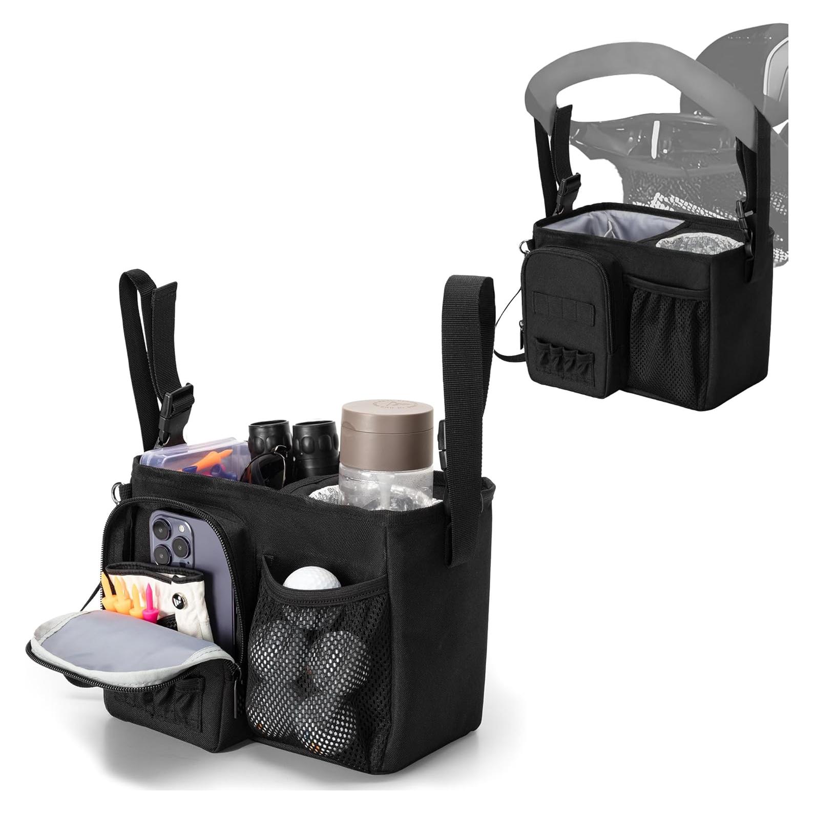 Bolsa Organizadora para Carro de Golf PGmoon con Portavasos y 6 Bolsillos