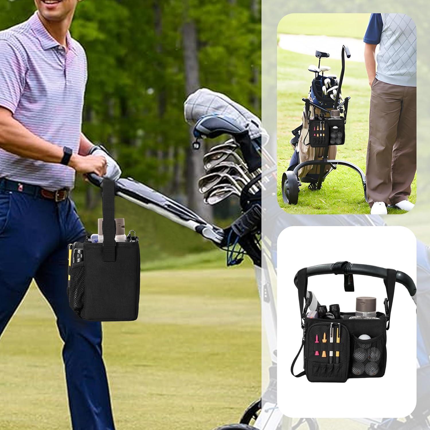 Bolsa Organizadora para Carro de Golf PGmoon con Portavasos y 6 Bolsillos