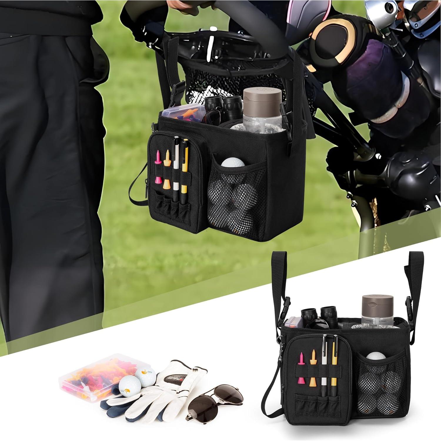 Bolsa Organizadora para Carro de Golf PGmoon con Portavasos y 6 Bolsillos