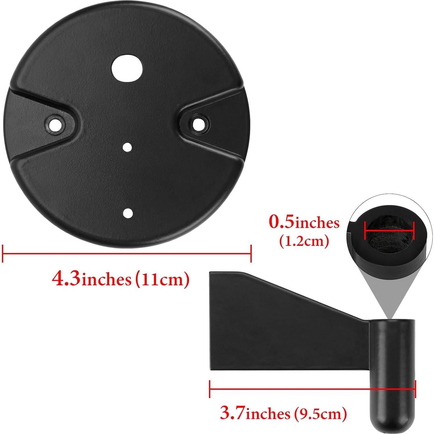 Soporte de Micrófono de Montaje en Pared Geekria Negro