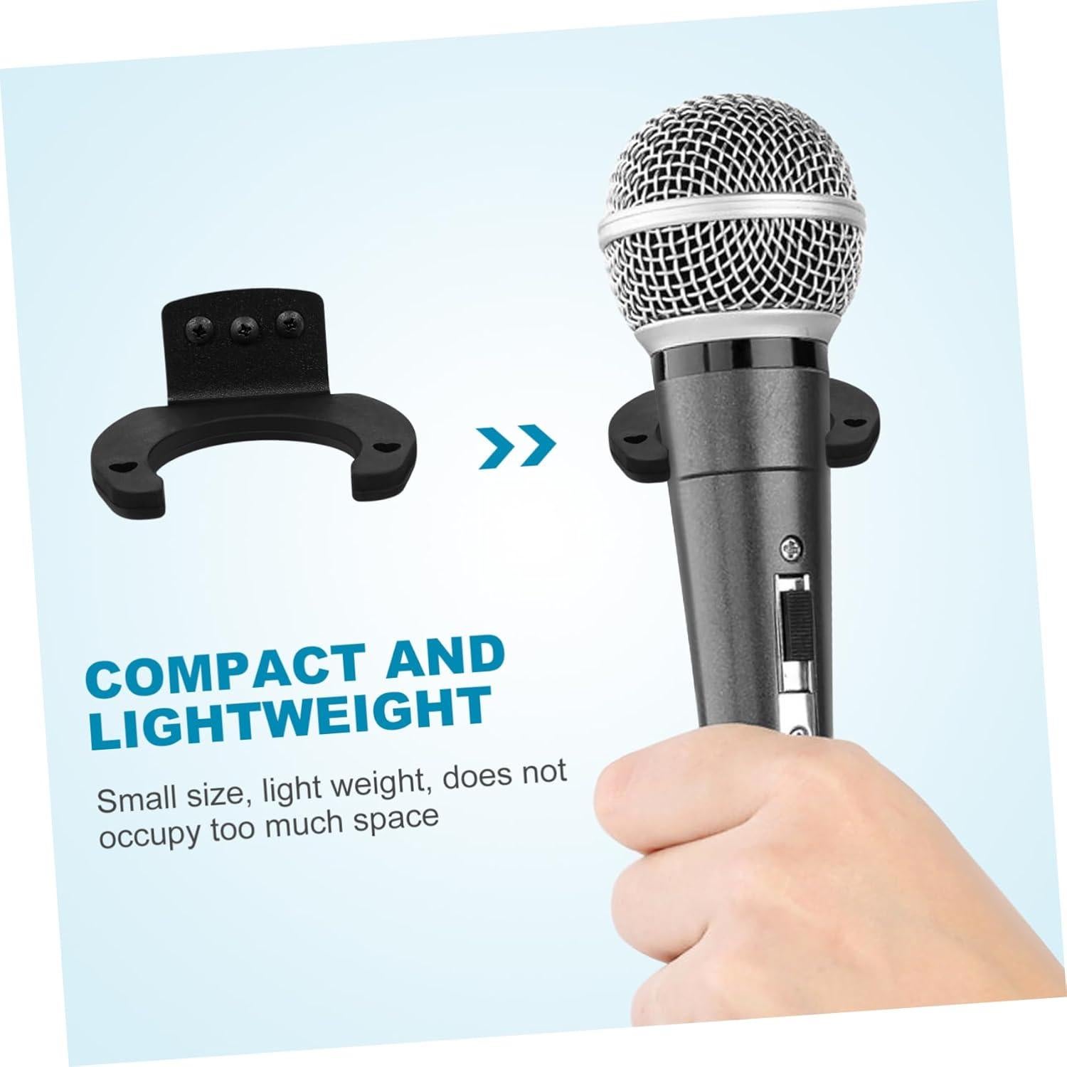 Soportes de Micrófono MILISTEN 4 Piezas Clip Montaje Pared