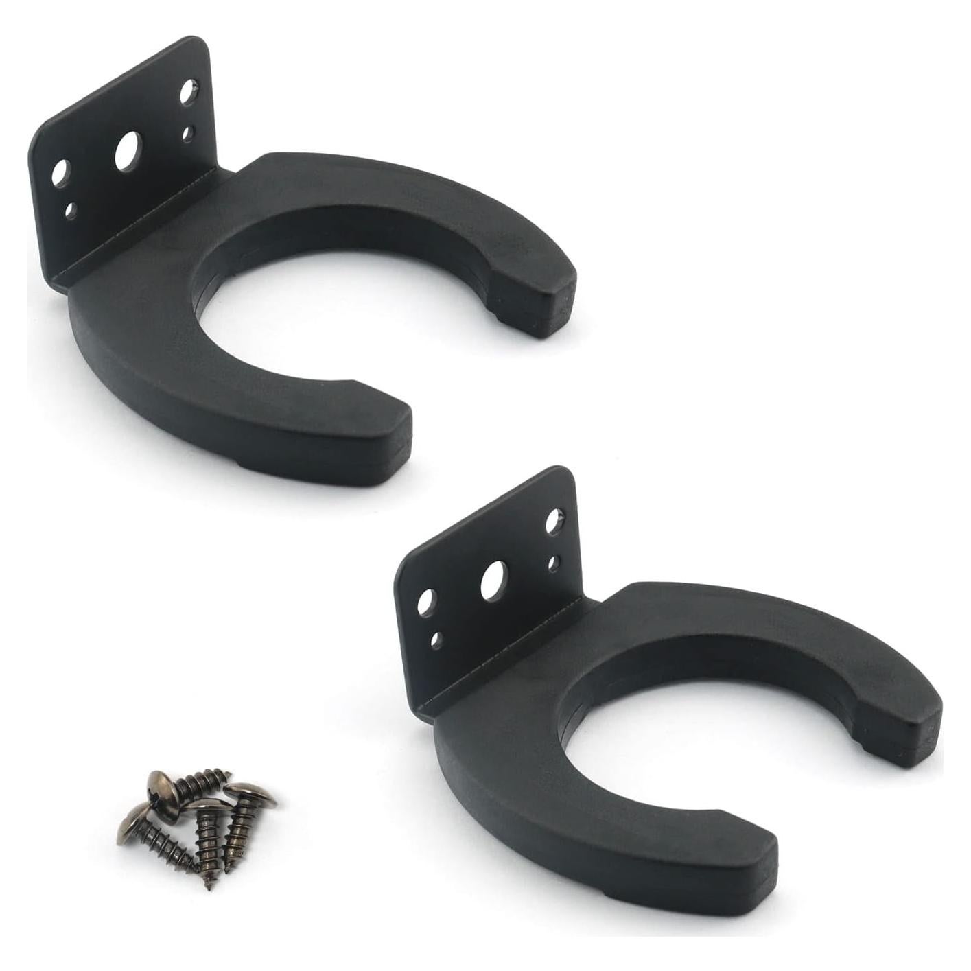 Clip de Micrófono 2 Piezas Negro Soporte Montaje 44mm