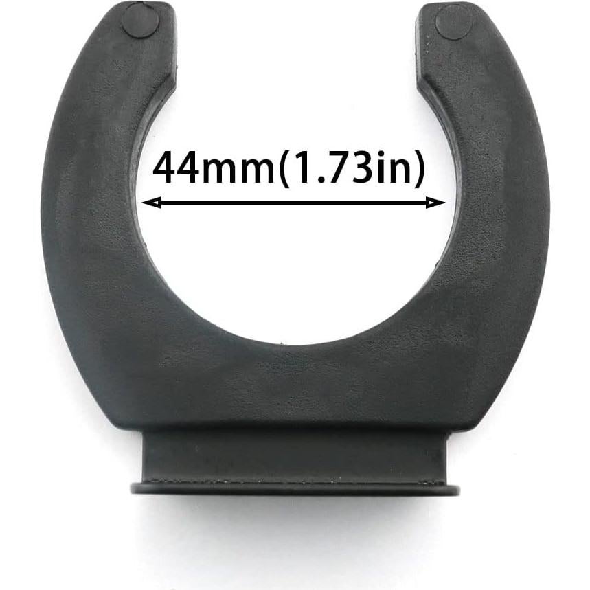 Clip de Micrófono 2 Piezas Negro Soporte Montaje 44mm