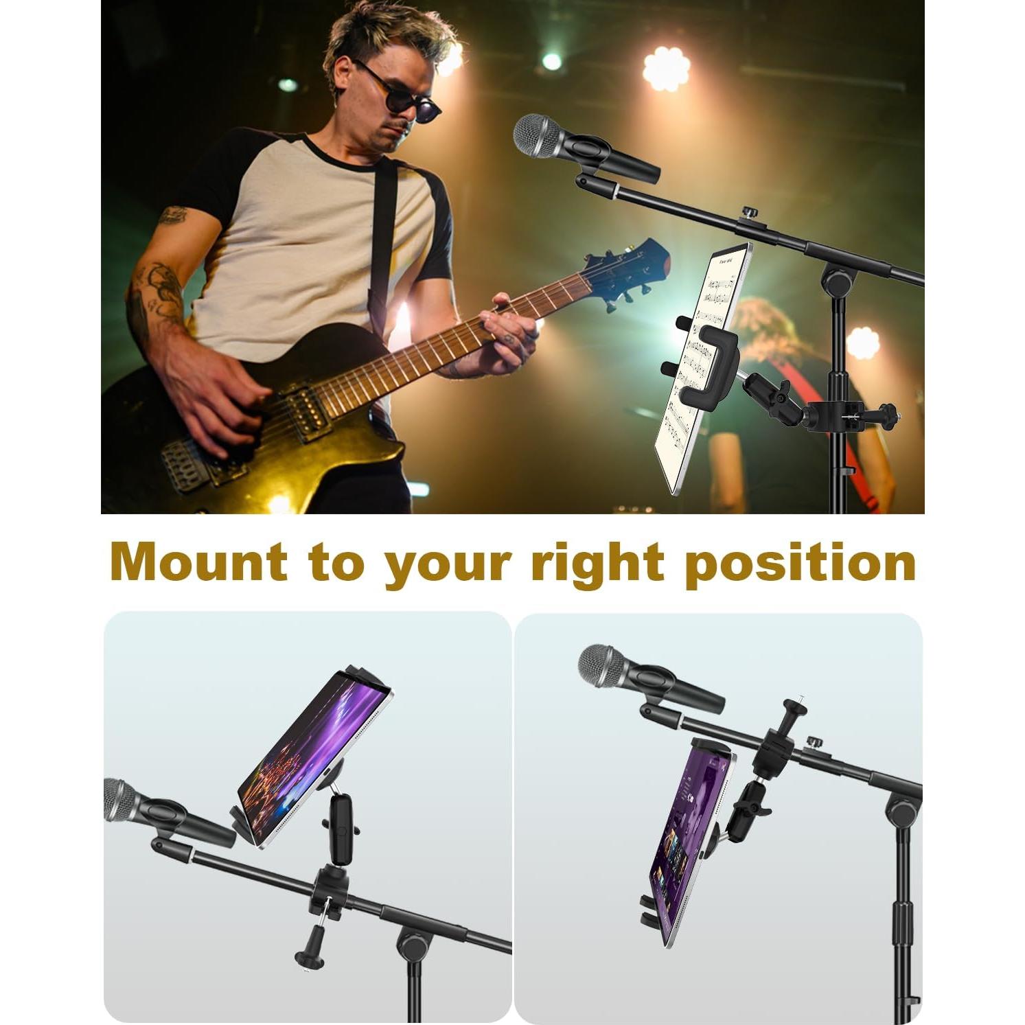 Soporte de Tableta Ajustable NATDETC para Micrófono 4" a 13"