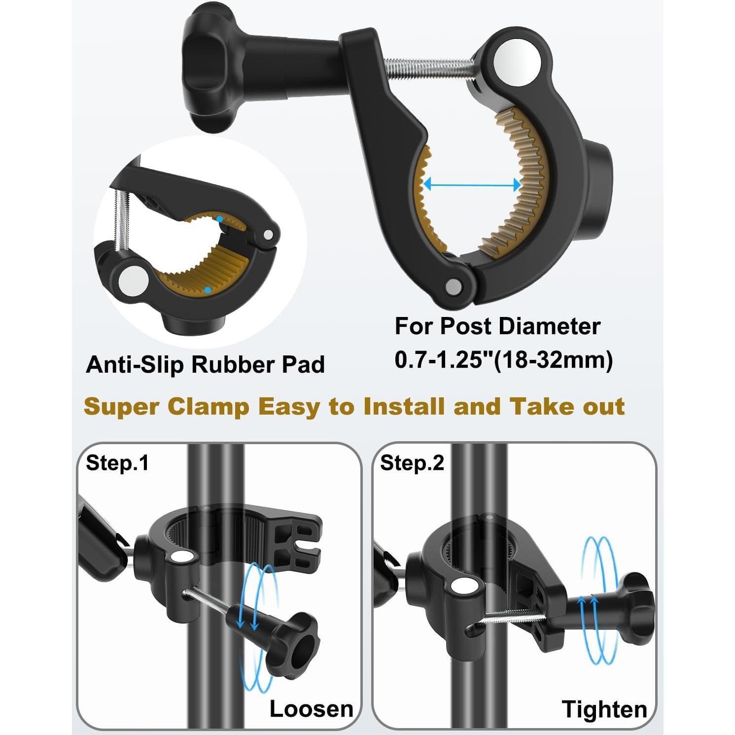 Soporte de Tableta Ajustable NATDETC para Micrófono 4" a 13"