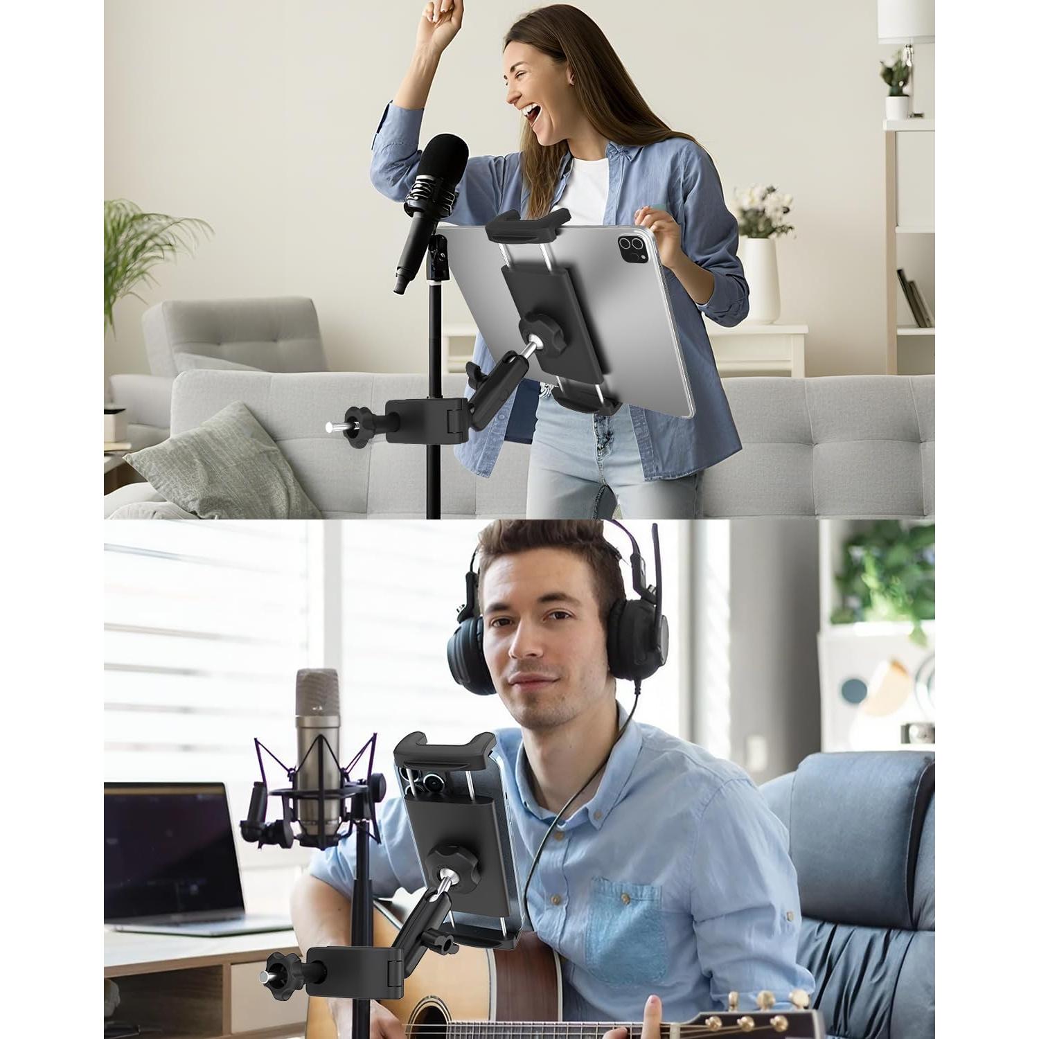 Soporte de Tableta Ajustable NATDETC para Micrófono 4" a 13"