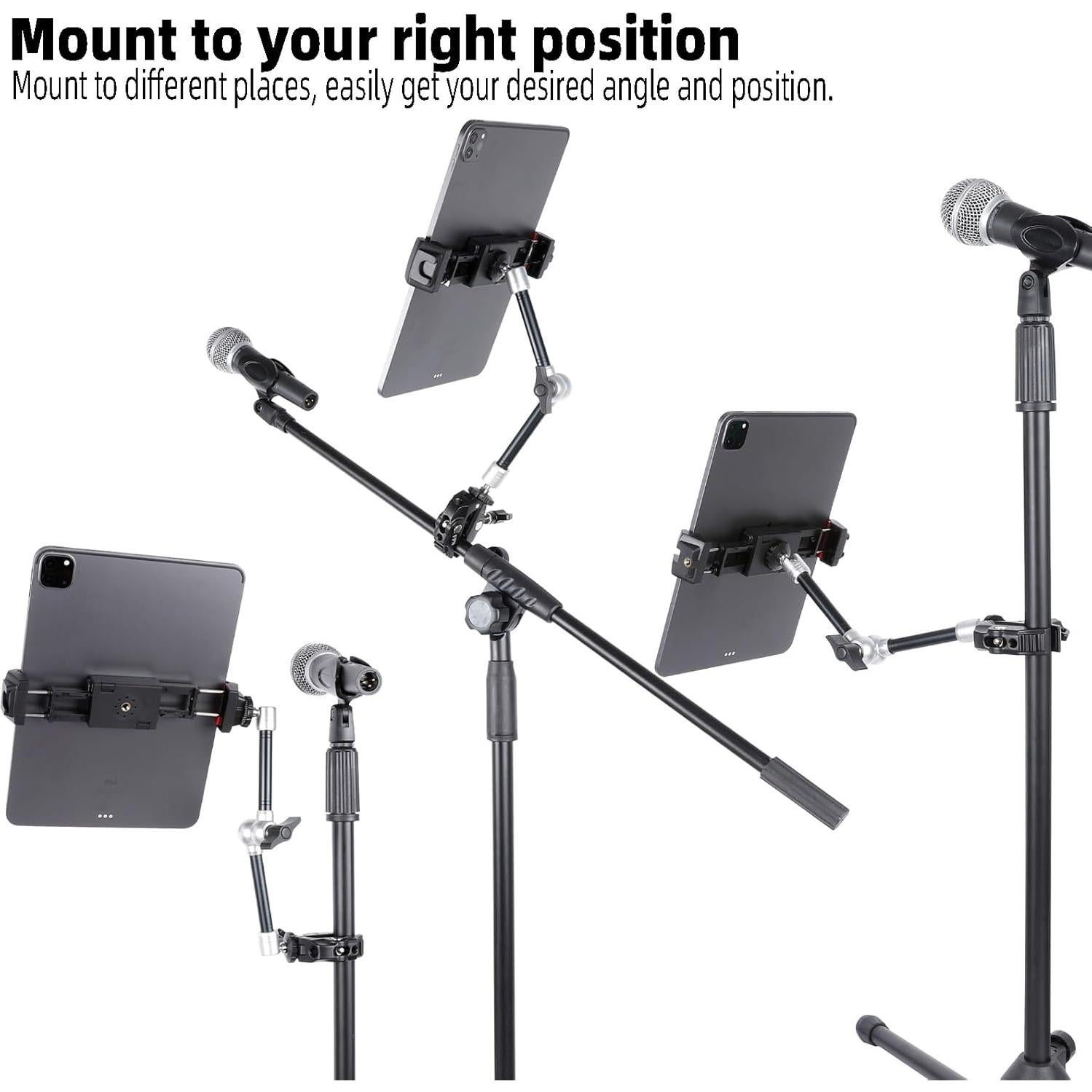 Soporte para Tableta FPN PTM-22 Ajustable 10" para Micrófono