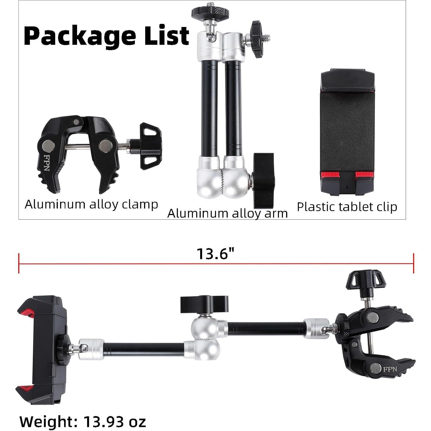 Soporte para Tableta FPN PTM-22 Ajustable 10" para Micrófono