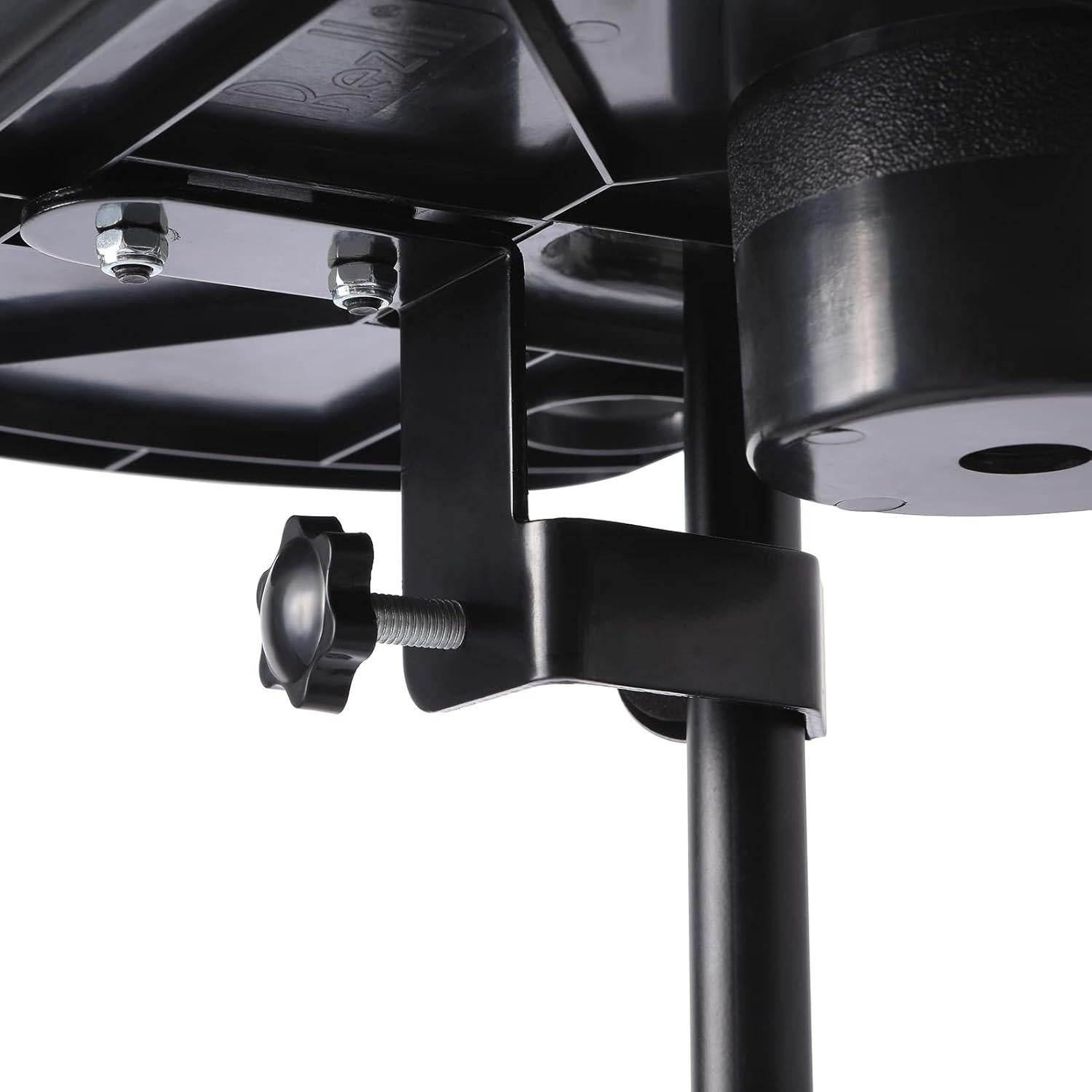 Bandeja Soporte para Micrófono Deluxe - Plástico Negro 26.2x20.5cm