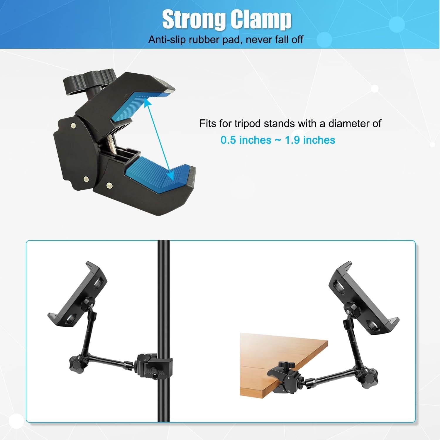 Soporte para Tablet JCWINY con Montaje Ajustable 12 a 33 cm