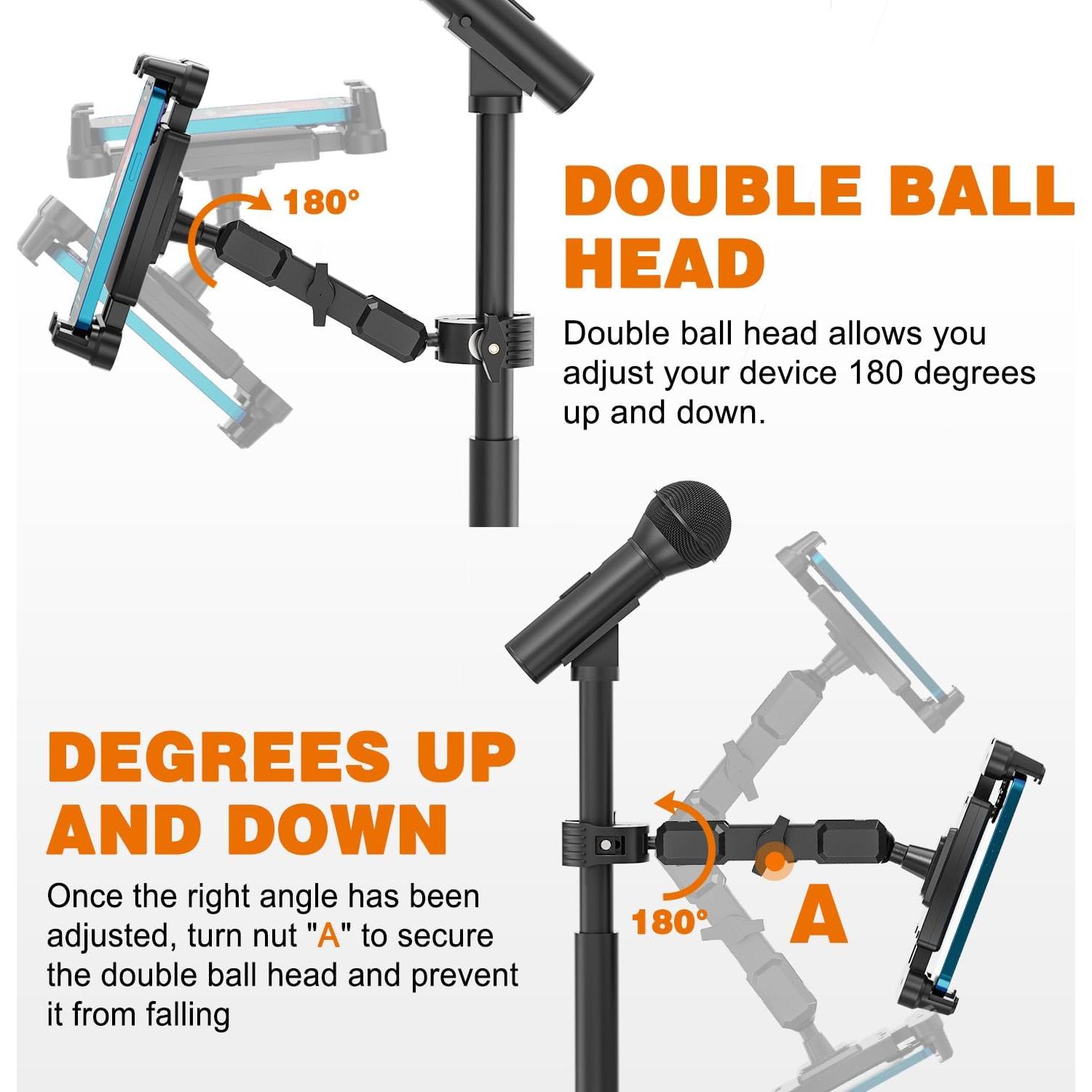 Soporte de Micrófono para iPad Jubor JBST066 15 cm Ajustable