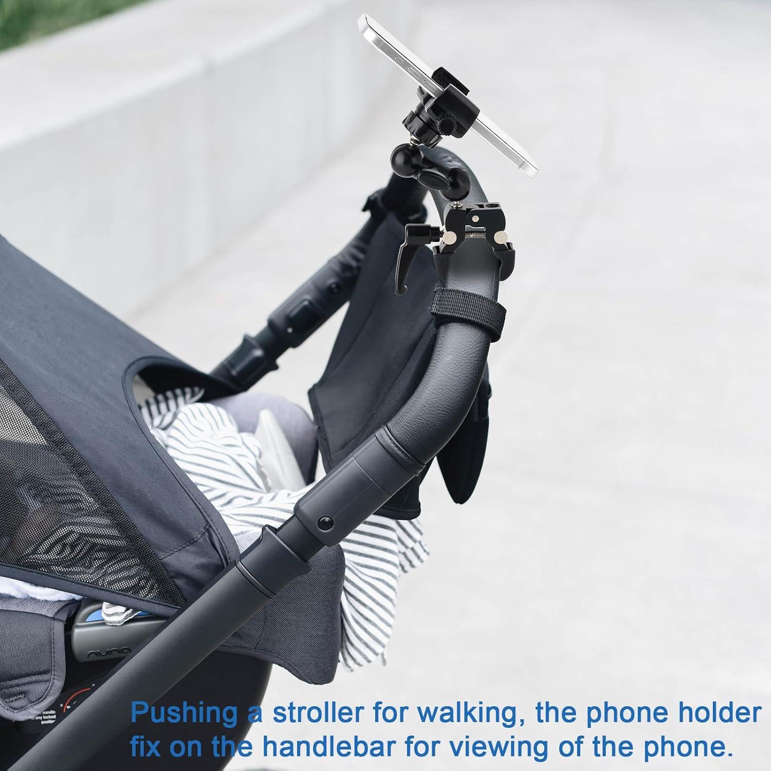 Soporte para Teléfono Mippko MK84 Ajustable 360° para Cochecito/Bicicleta