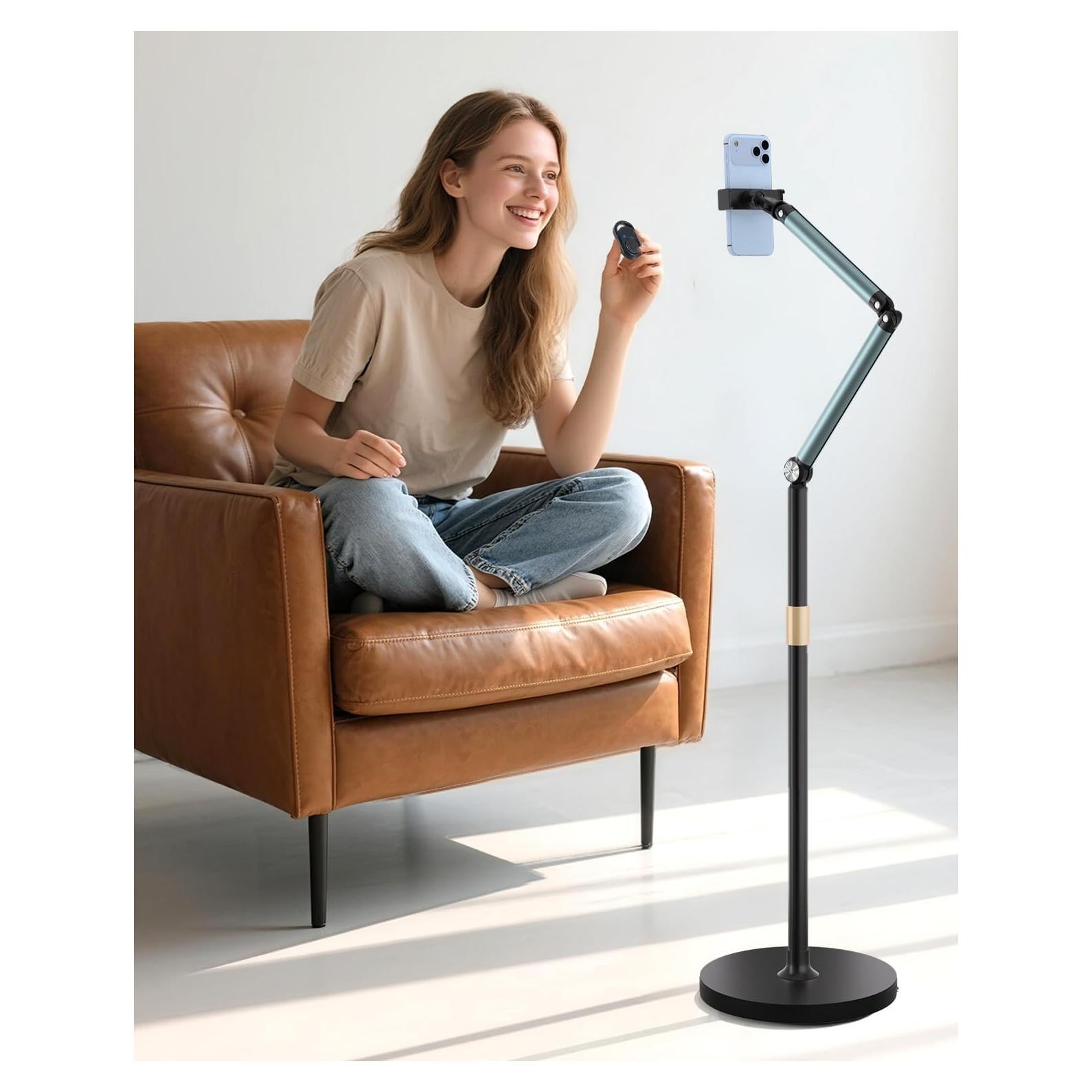 Soporte de Piso para Teléfono Arsoer MT002 Ajustable 53-137 cm