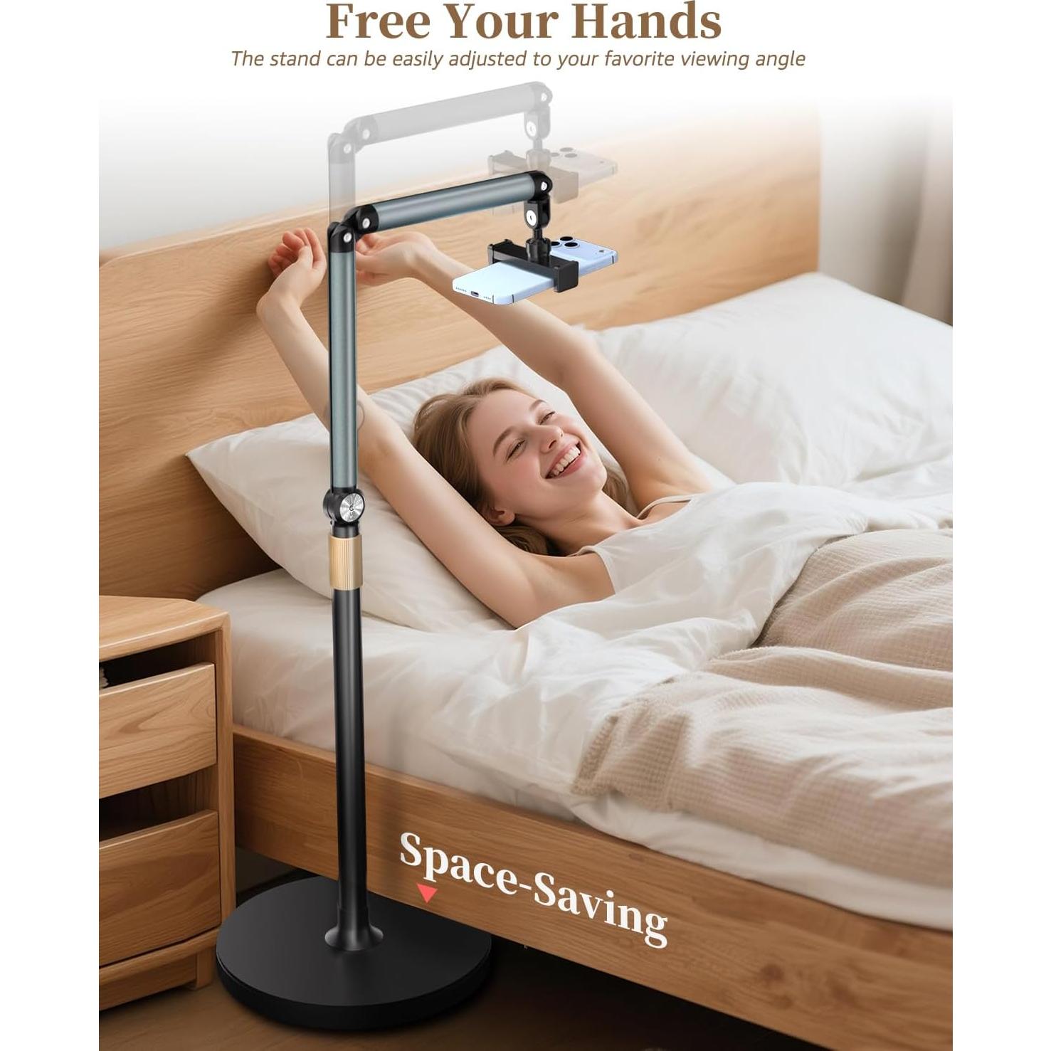 Soporte de Piso para Teléfono Arsoer MT002 Ajustable 53-137 cm