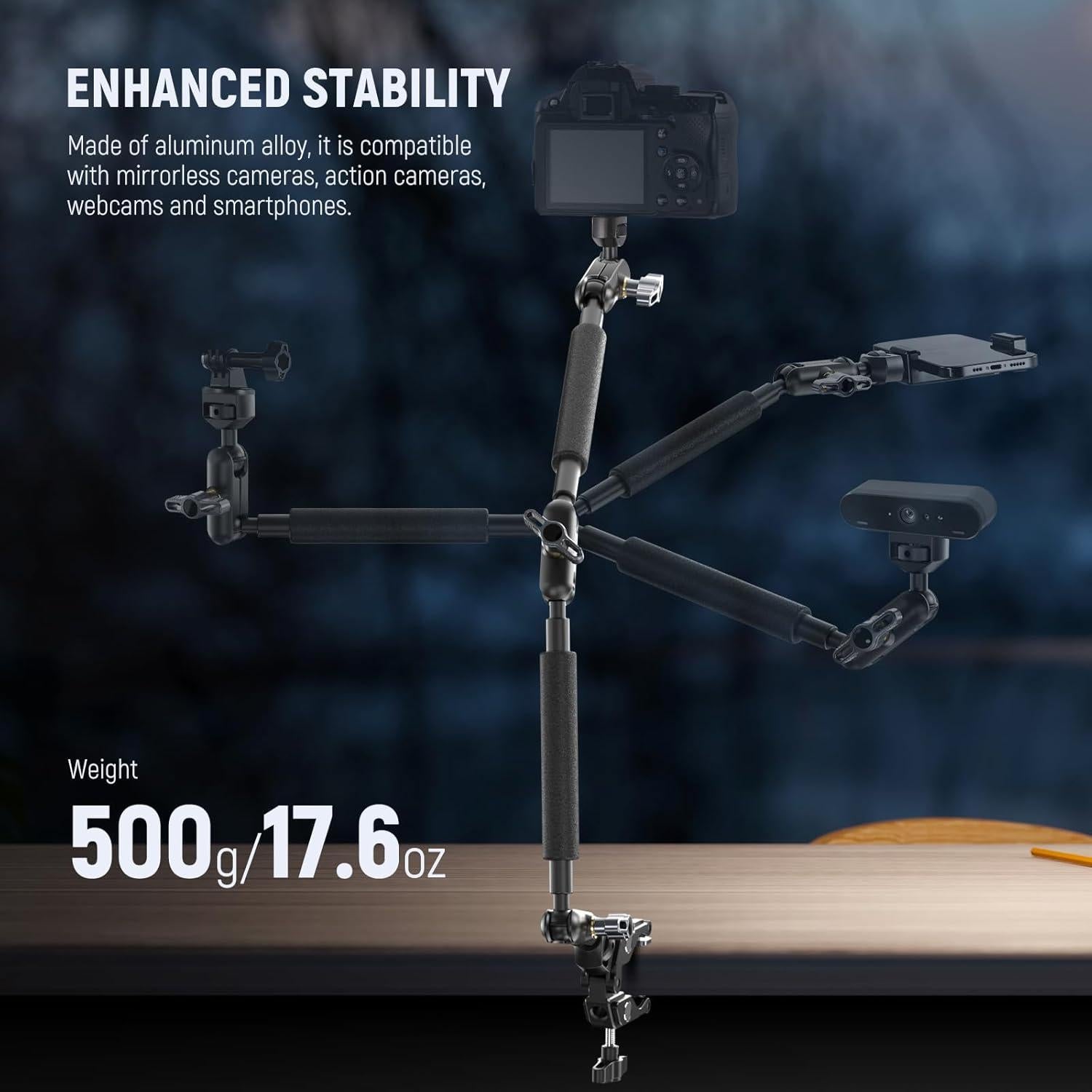 Soporte de Cámara NEEWER UA057 Brazo Articulado 55 cm