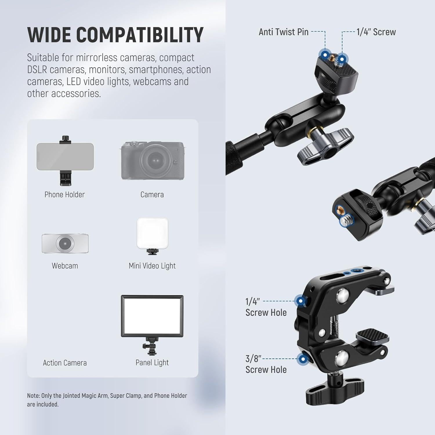 Soporte de Cámara NEEWER UA057 Brazo Articulado 55 cm