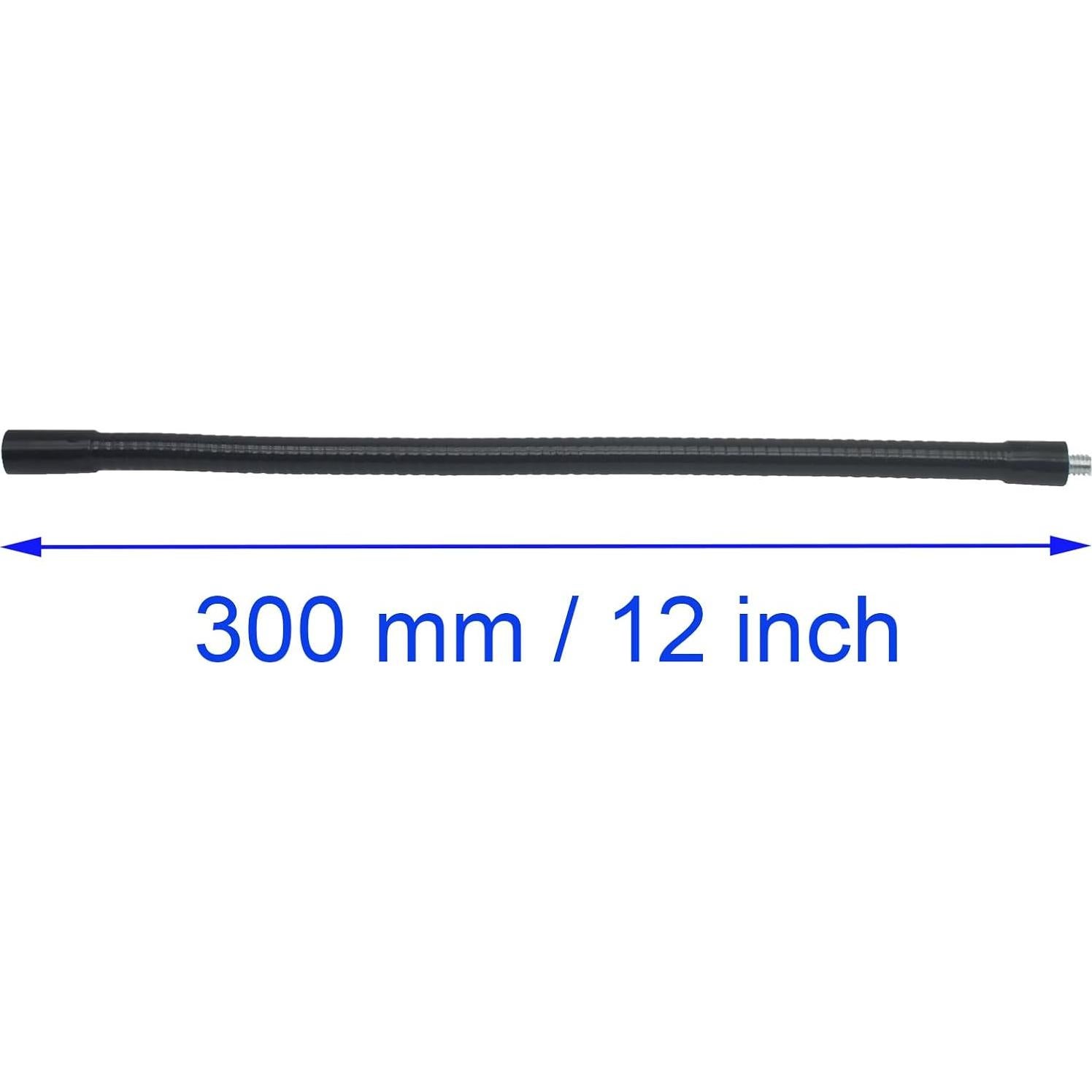 Soporte de cuello de ganso para micrófono 2 Pcs 30 cm Metal