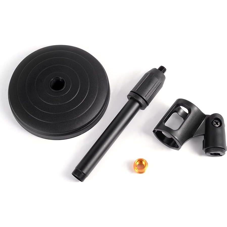 Soporte de Micrófono de Escritorio Poocar Ajustable Metal Azul