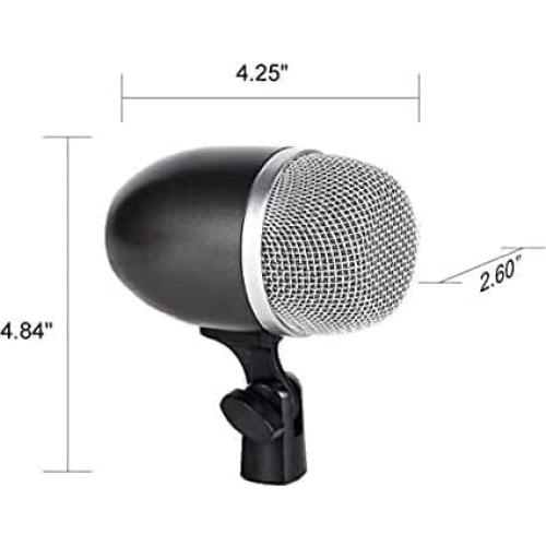 Micrófono de Bombo Dinámico DGM-68r con Adaptador XLR