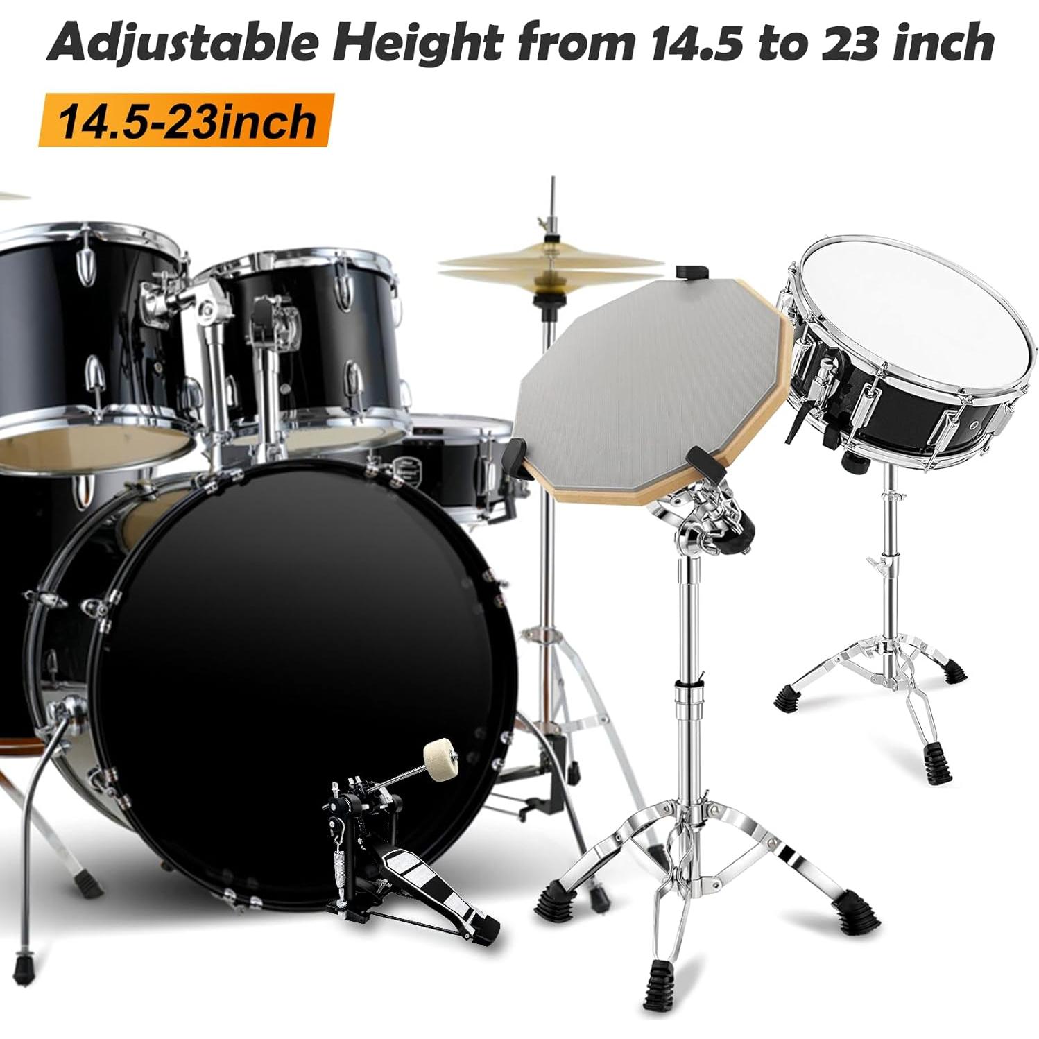 Soporte para tambor AZEAM ajustable 36.8-58.4 cm con baquetas