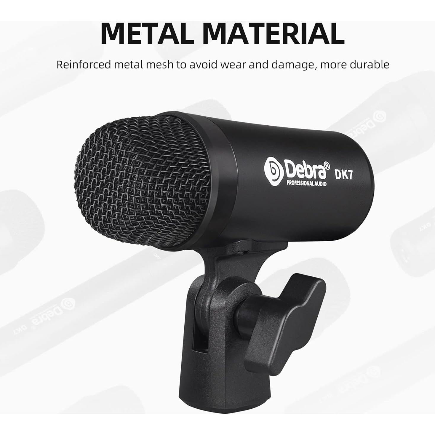 Kit de Micrófono D Debra DK7 Pro 7 Piezas para Batería