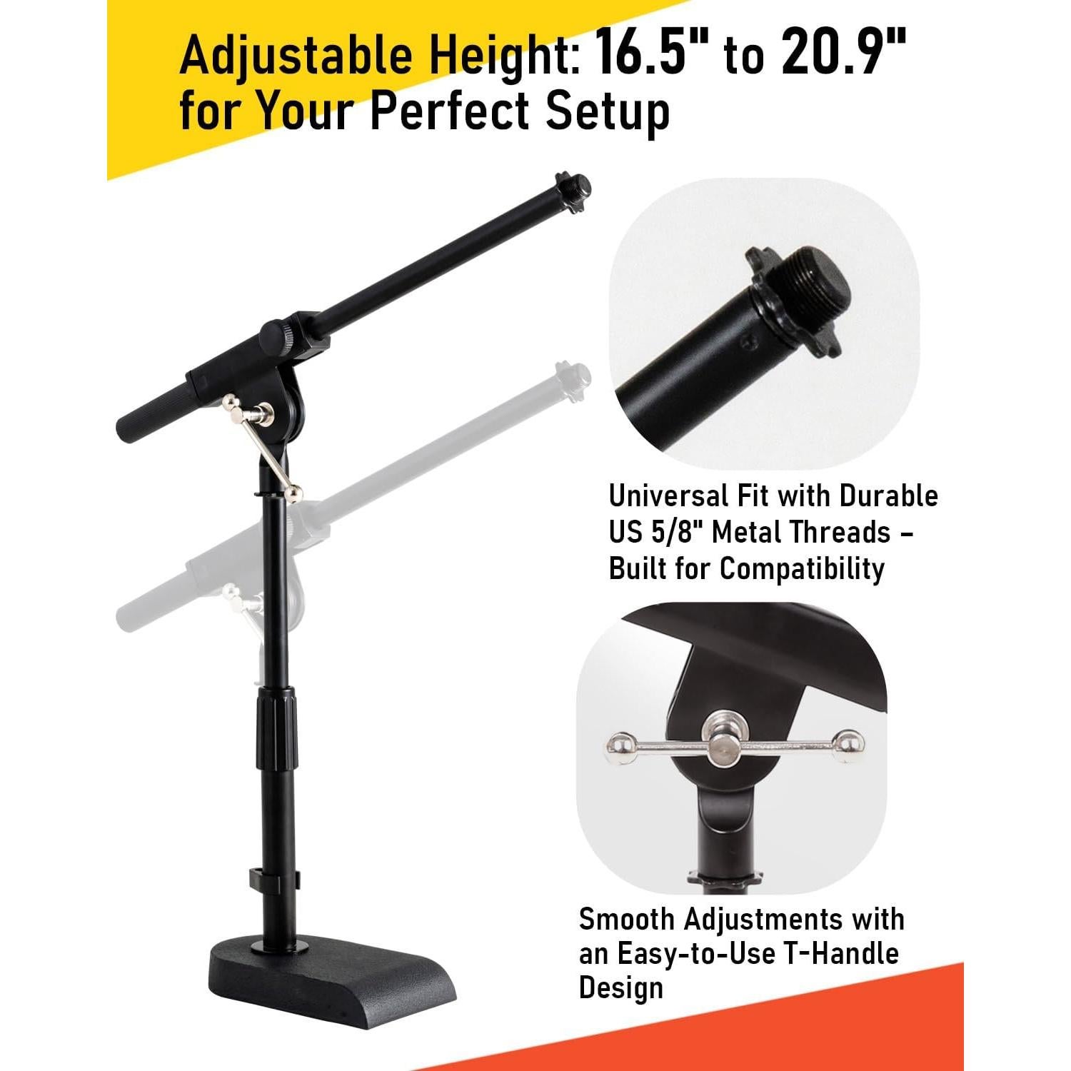 Soporte de micrófono ajustable Stage Rocker 2 Paquetes