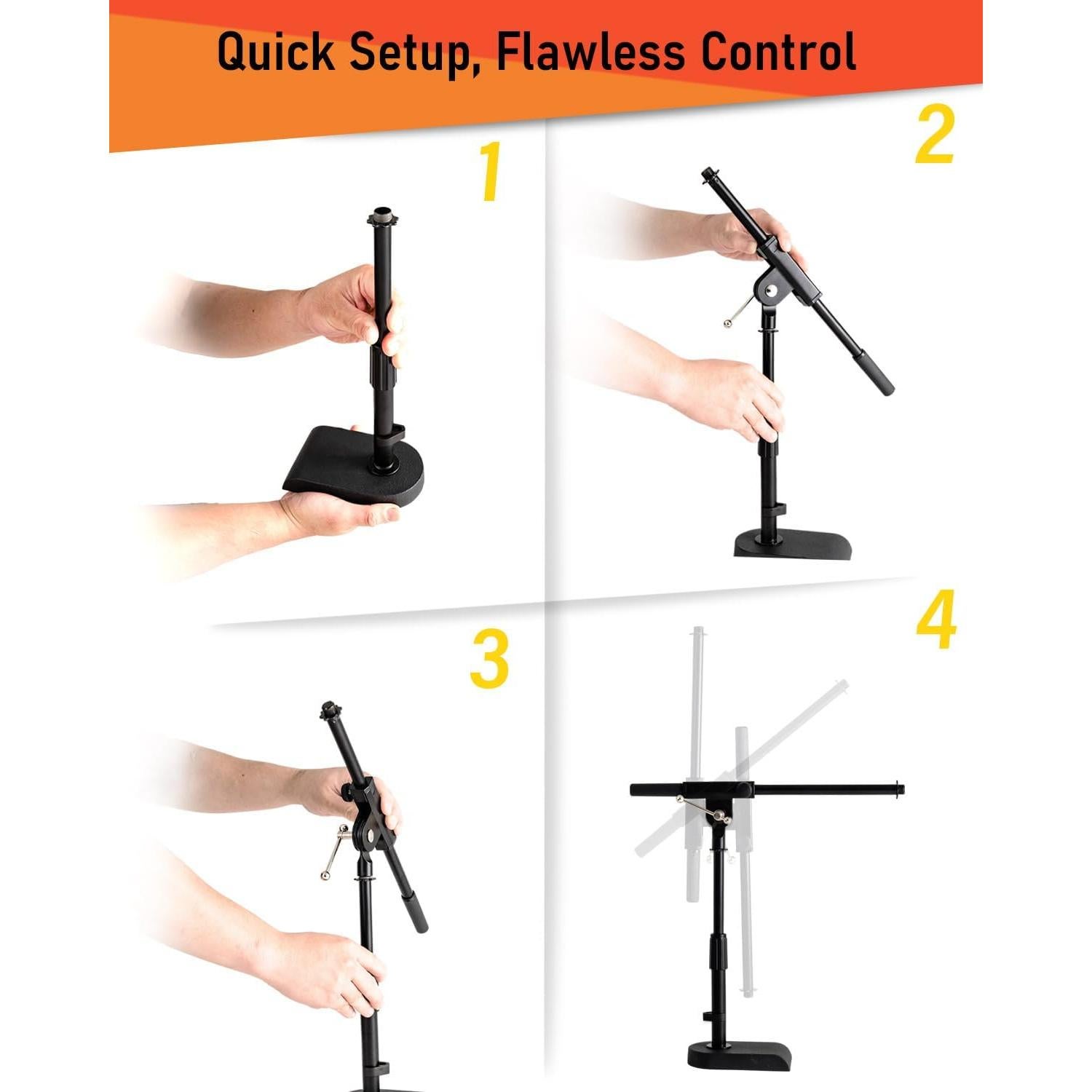 Soporte de micrófono ajustable Stage Rocker 2 Paquetes