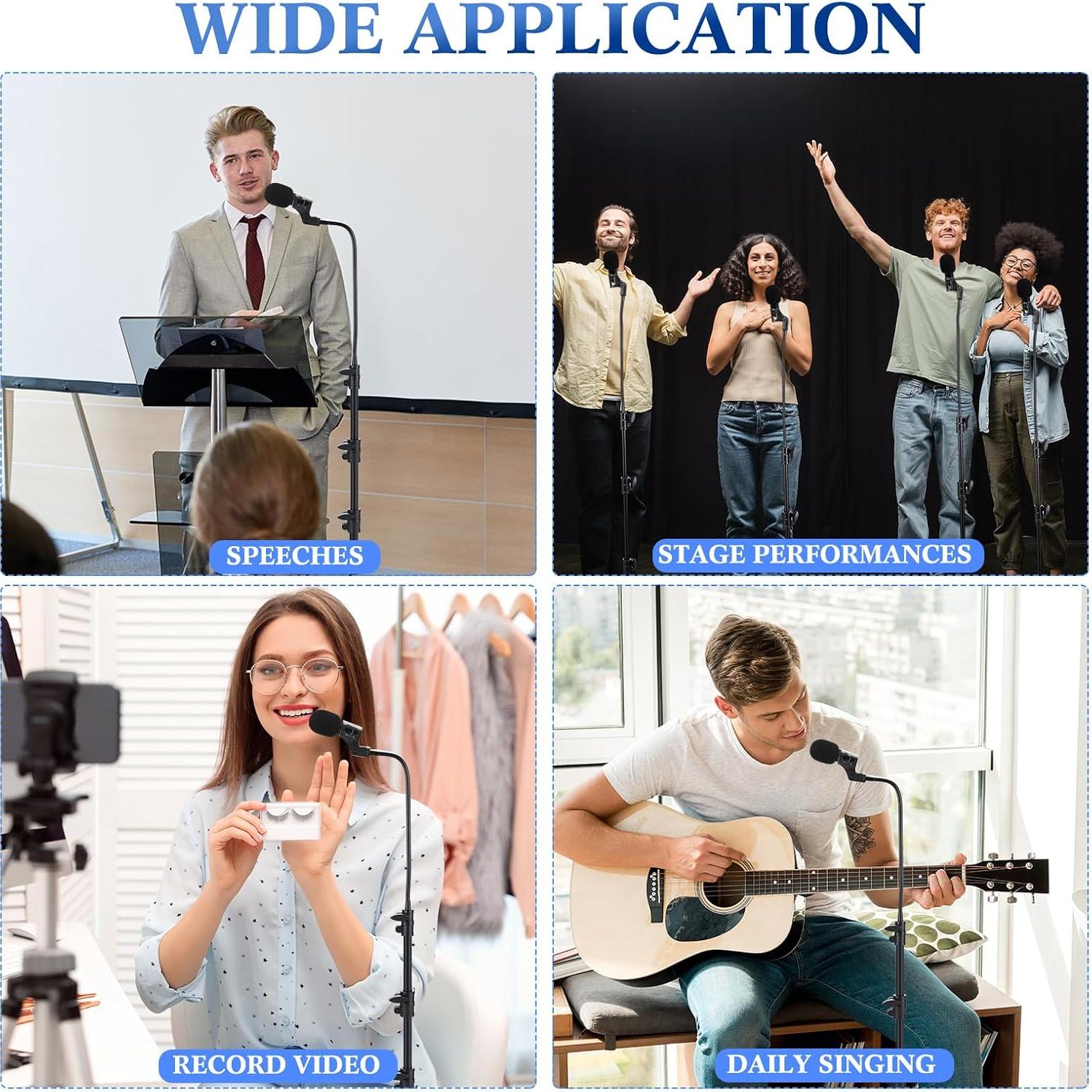 Soporte de Micrófono Trípode Ajustable 4 Pcs HAT-Relaxweex