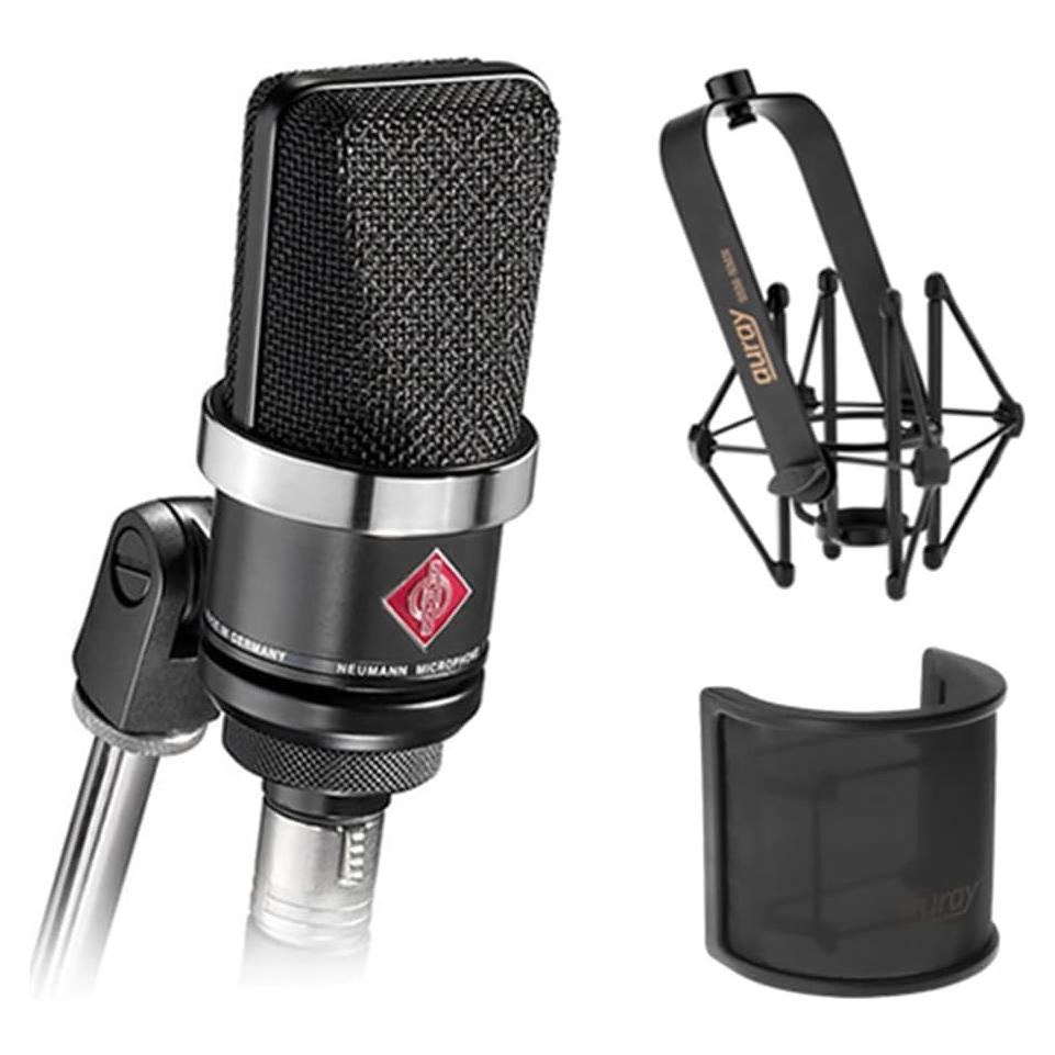 Micrófono de Condensador Neumann TLM-102 Negro con Soporte y Filtro