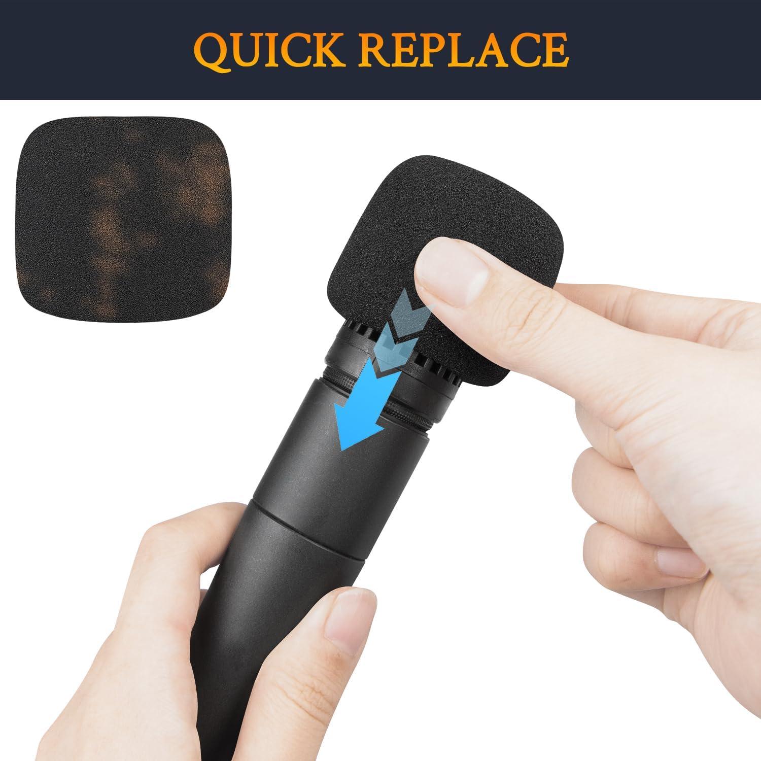 Filtros Antipop SOULWIT para Micrófonos Shure SM57 - 6 Pcs